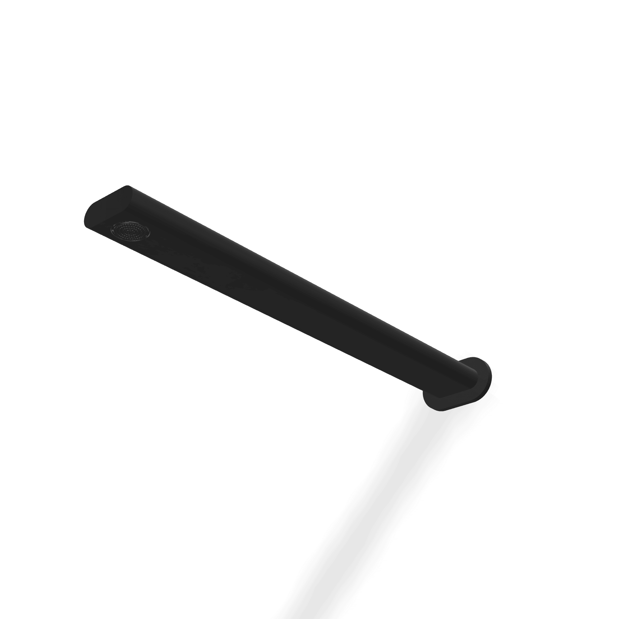 Верхний душ из стены с аэратором