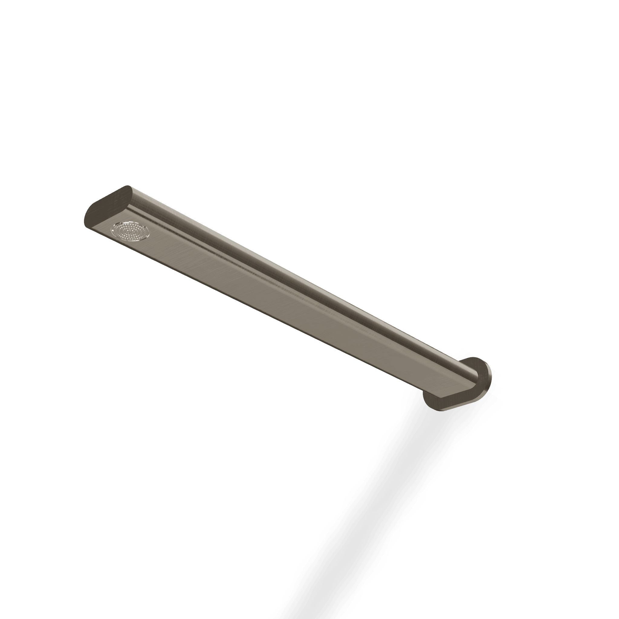 Верхний душ из стены с аэратором