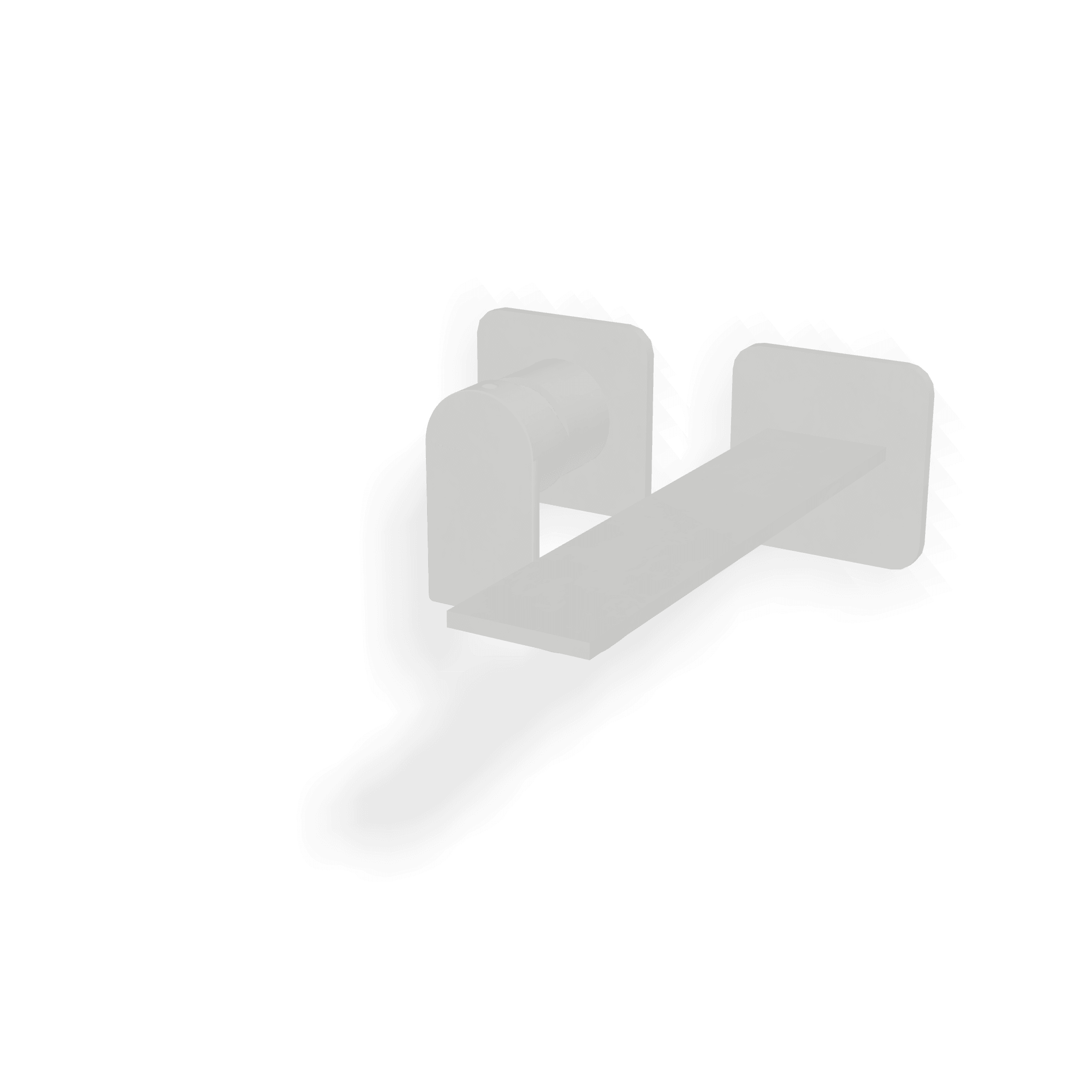 Внешняя часть смесителя для раковины из стены 186 мм Ran