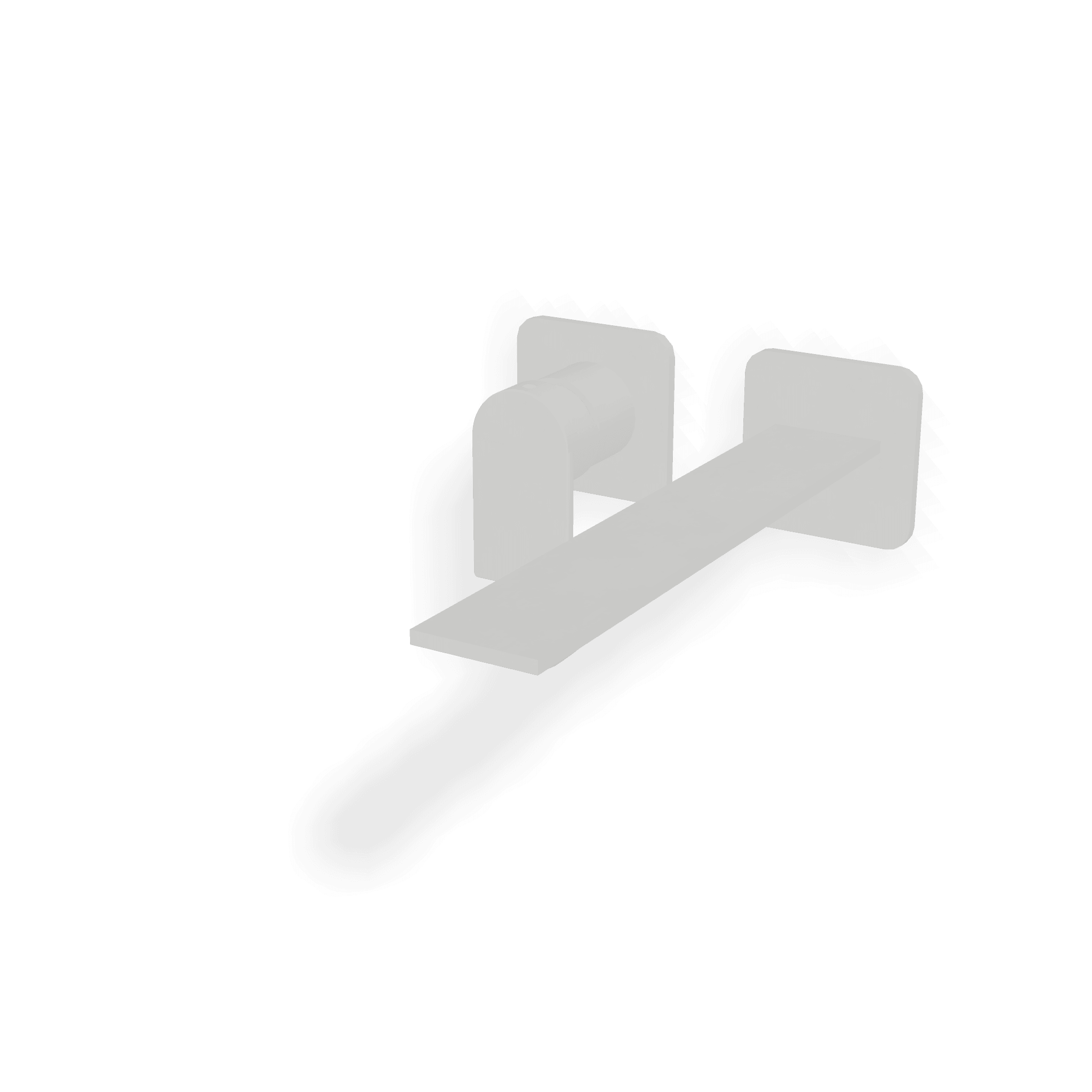 Внешняя часть смесителя для раковины из стены 236 мм Ran