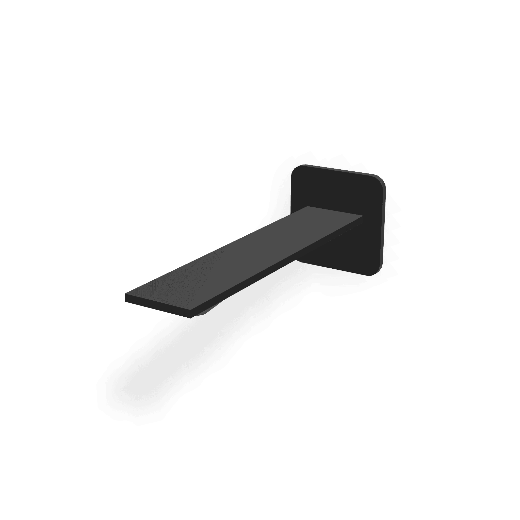 Излив для раковины настенный 186 мм Ran