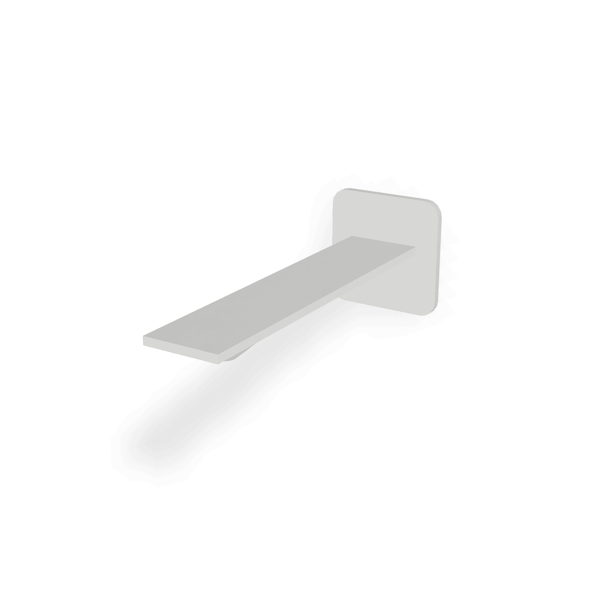 Излив для раковины настенный 186 мм Ran