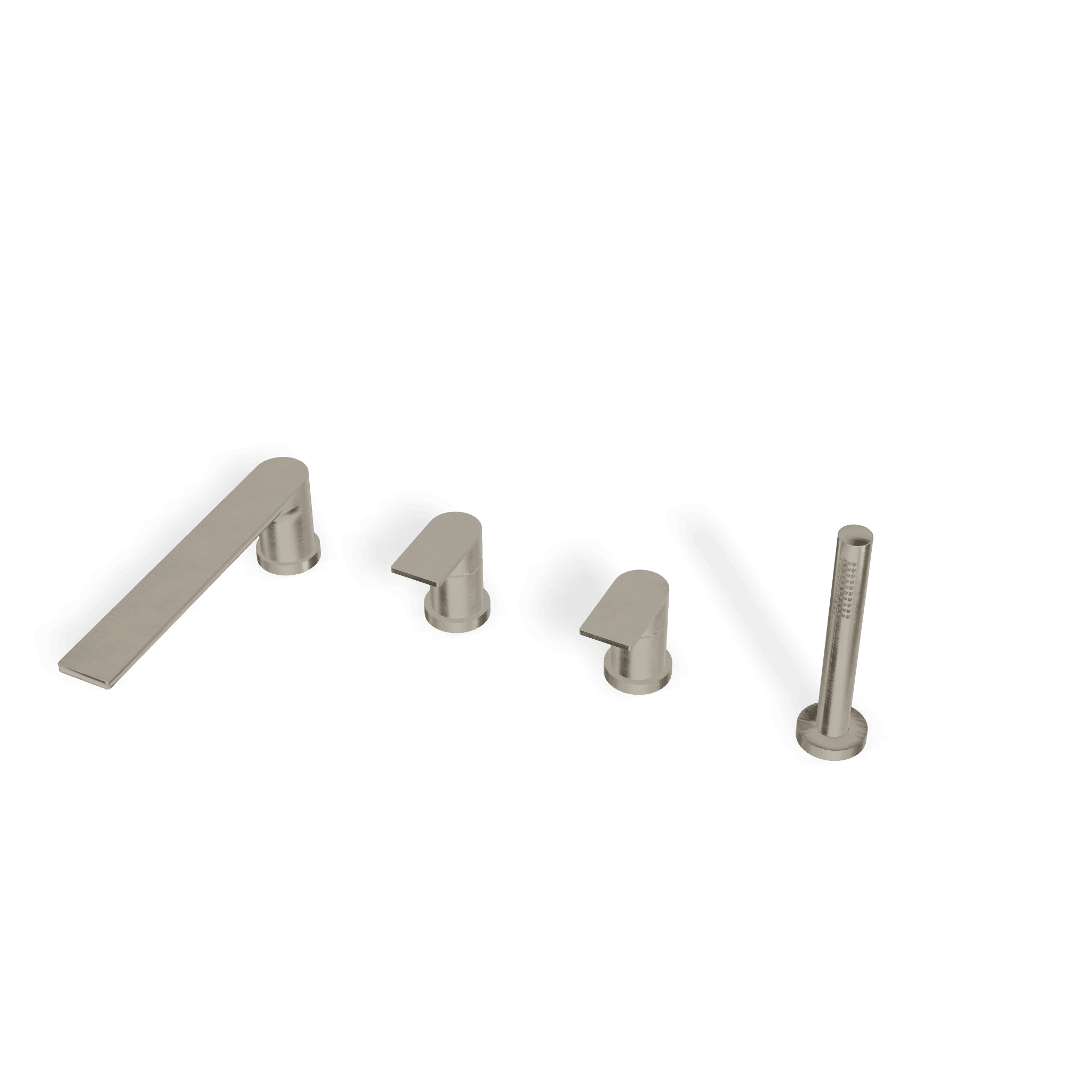 Смеситель на борт ванны на 4 отверстия Ran