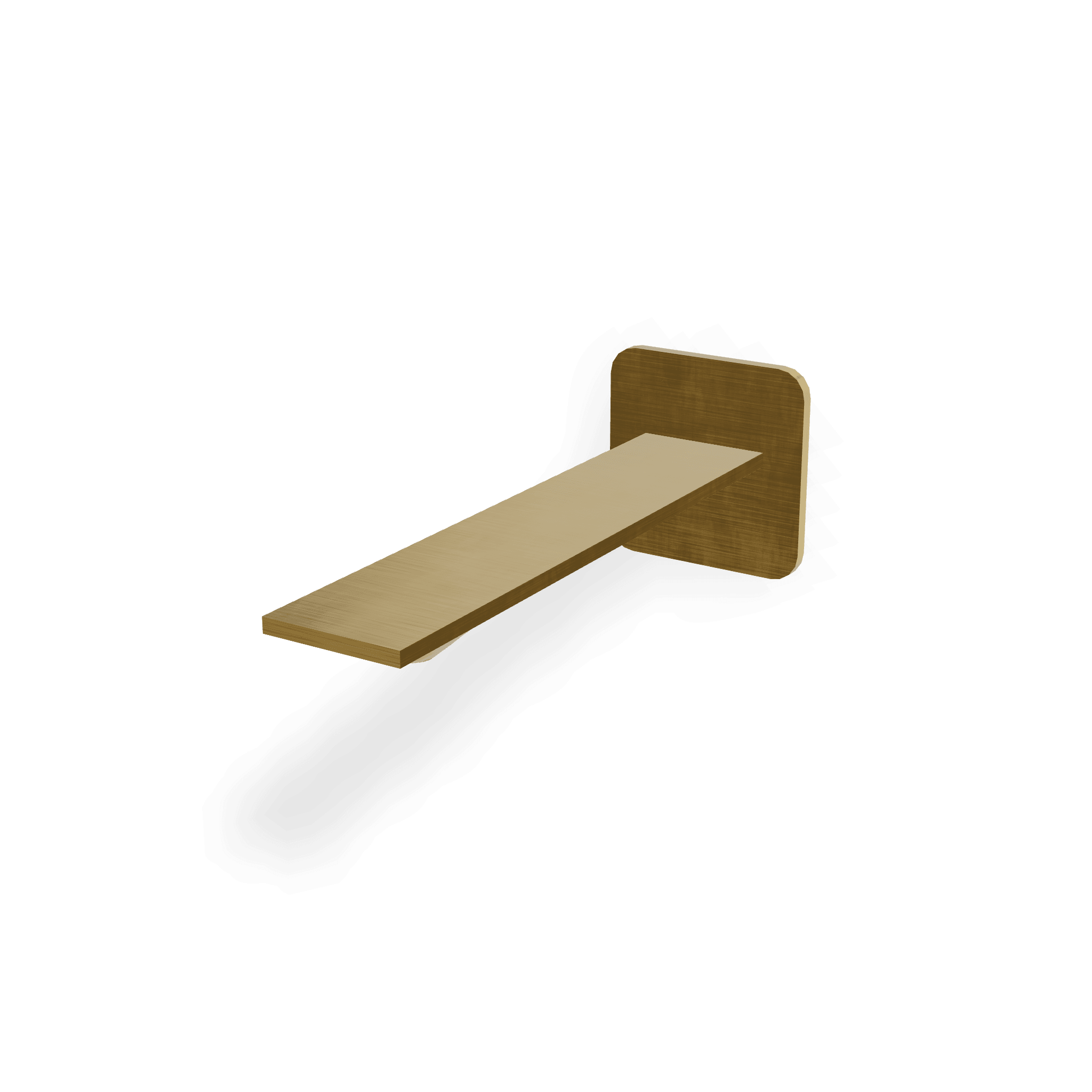 Излив для ванны настенный 186 мм Ran