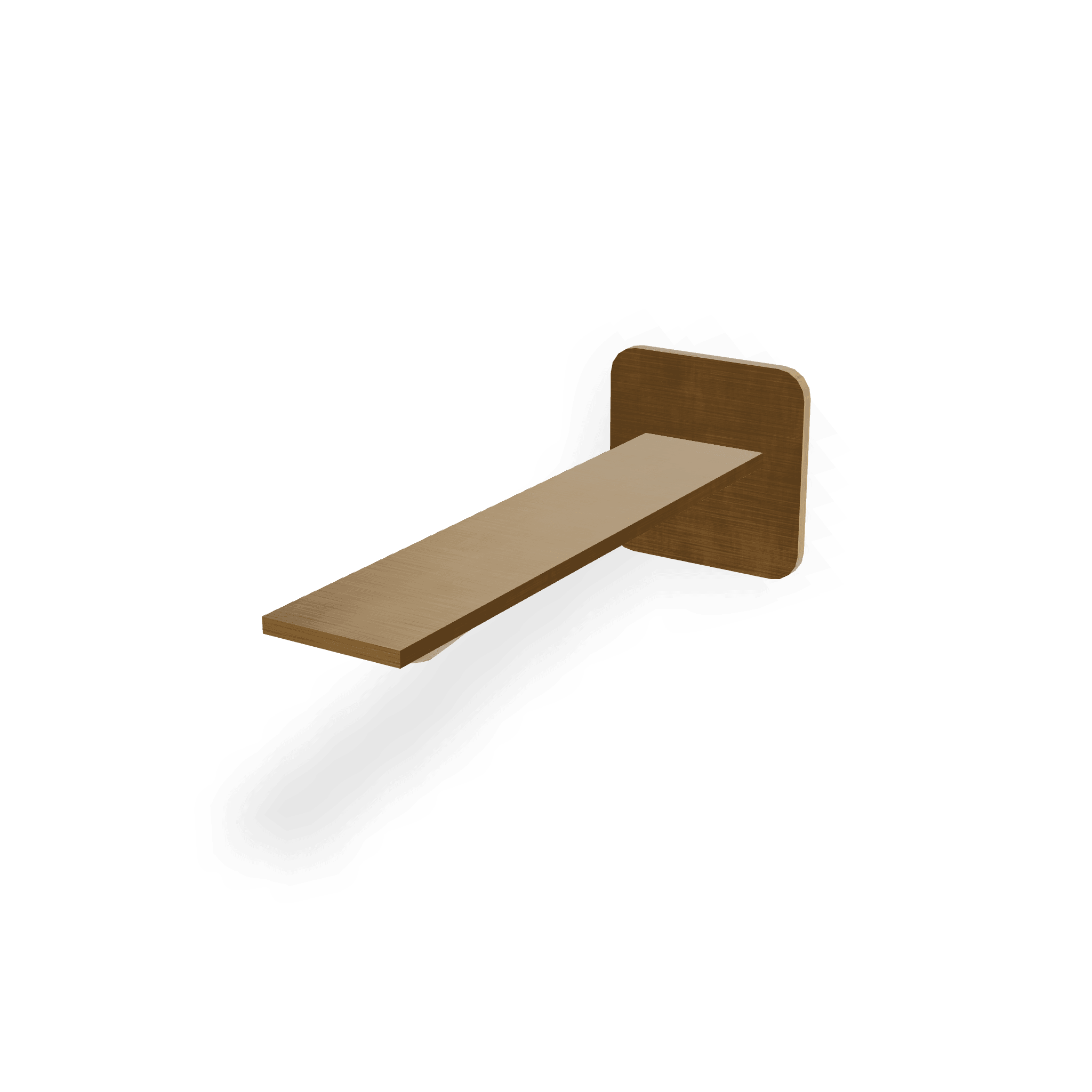 Излив для ванны настенный 186 мм Ran