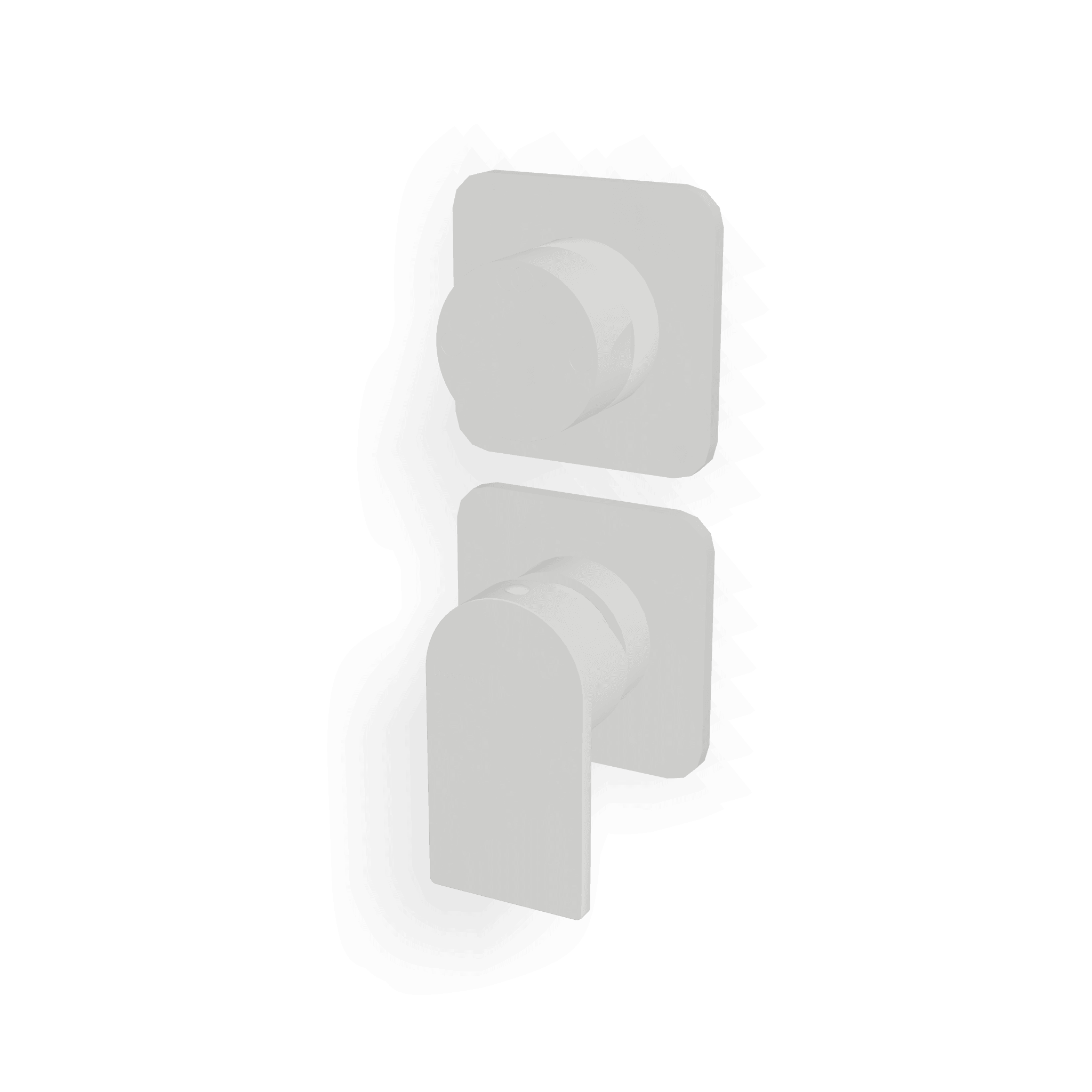 Внешняя часть смесителя для душа на 2 потребителя Ran