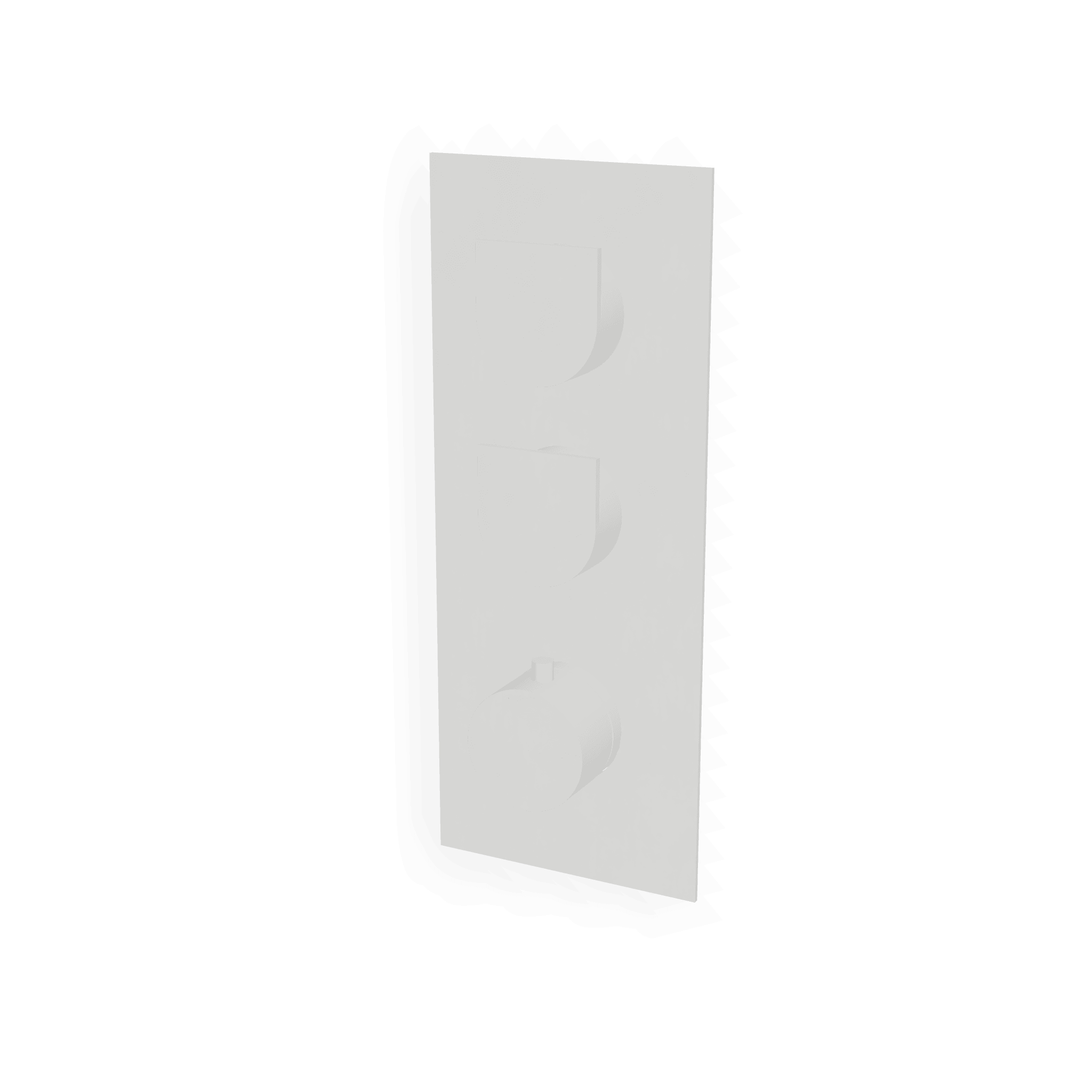 Внешняя часть термостатического смесителя для душа на 2 потребителя Ran