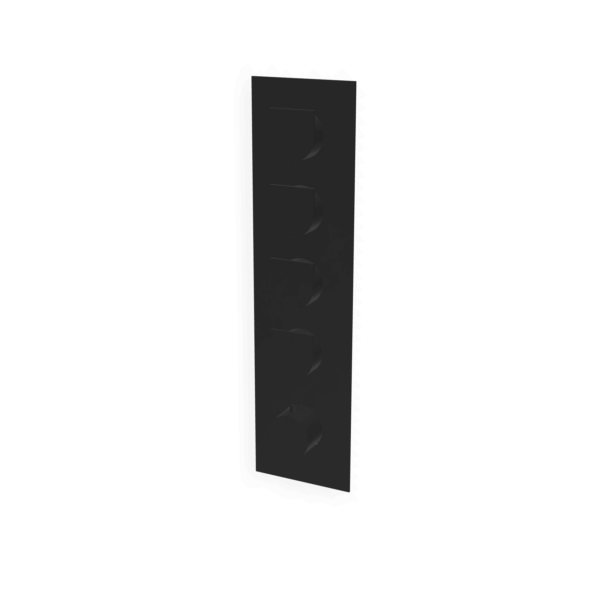 Внешняя часть термостатического смесителя для душа на 4 потребителя Ran