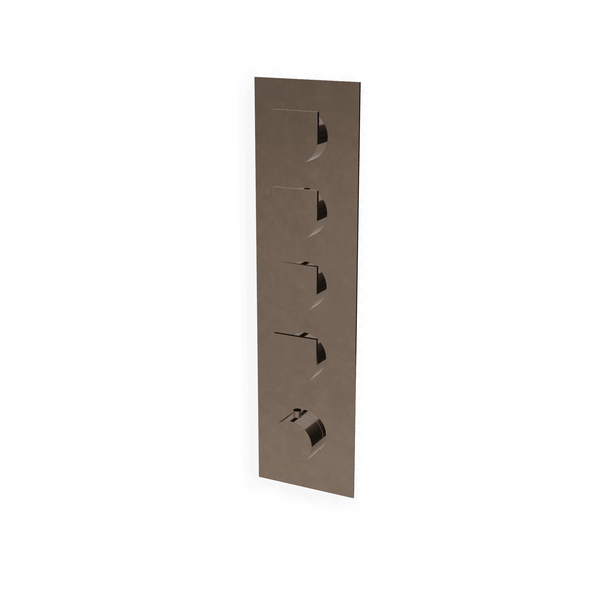 Внешняя часть термостатического смесителя для душа на 4 потребителя Ran