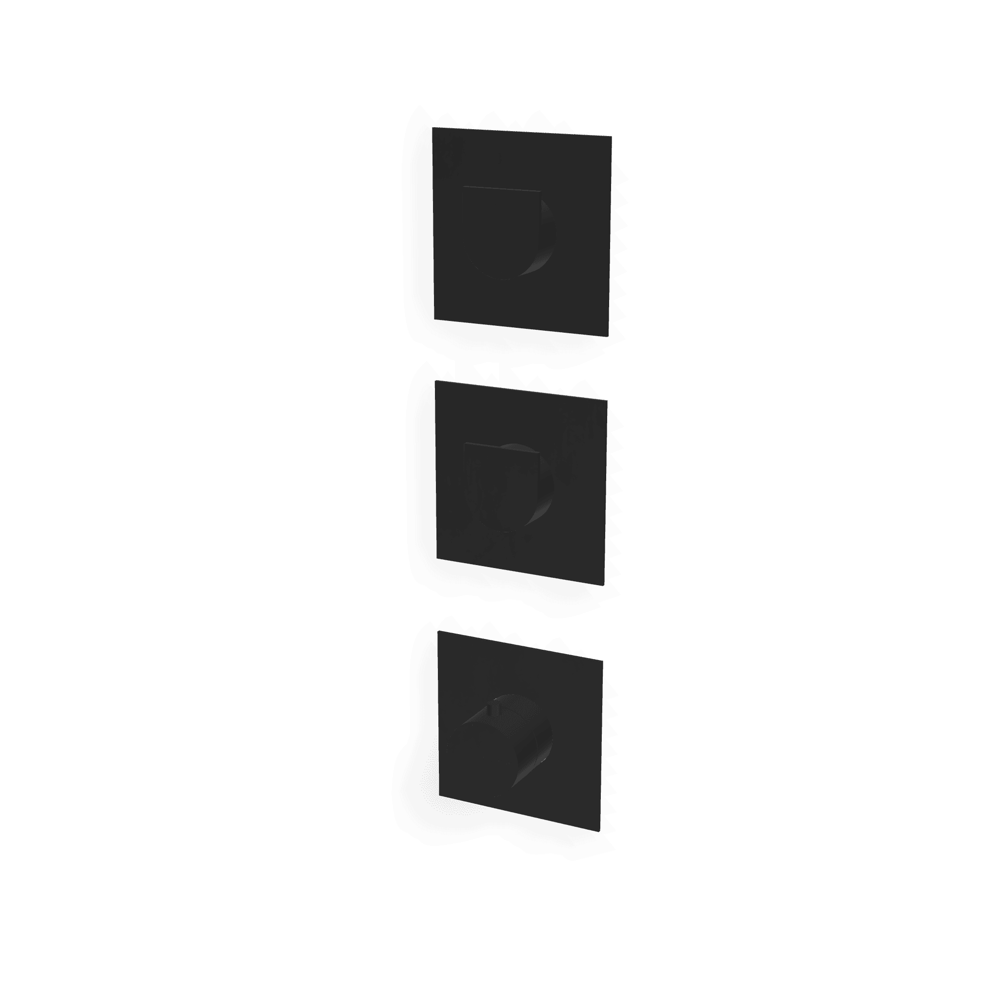 Внешняя часть термостатического смесителя для душа на 2 потребителя Ran