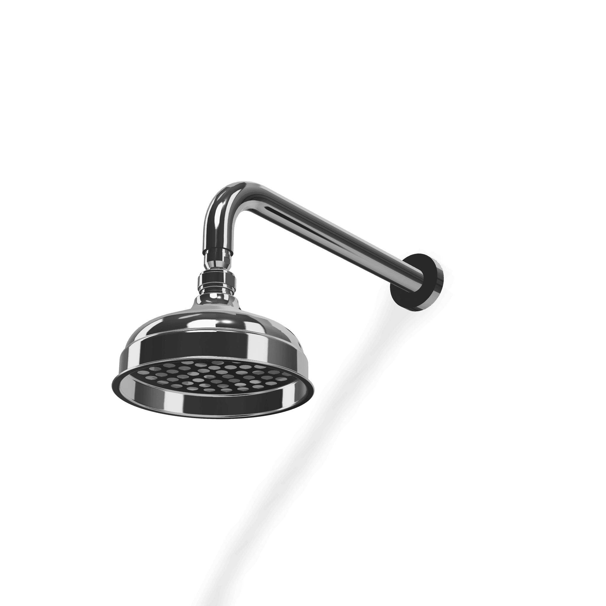 Верхний душ диаметр 150 мм с кронштейном 314 мм из стены Old Italy