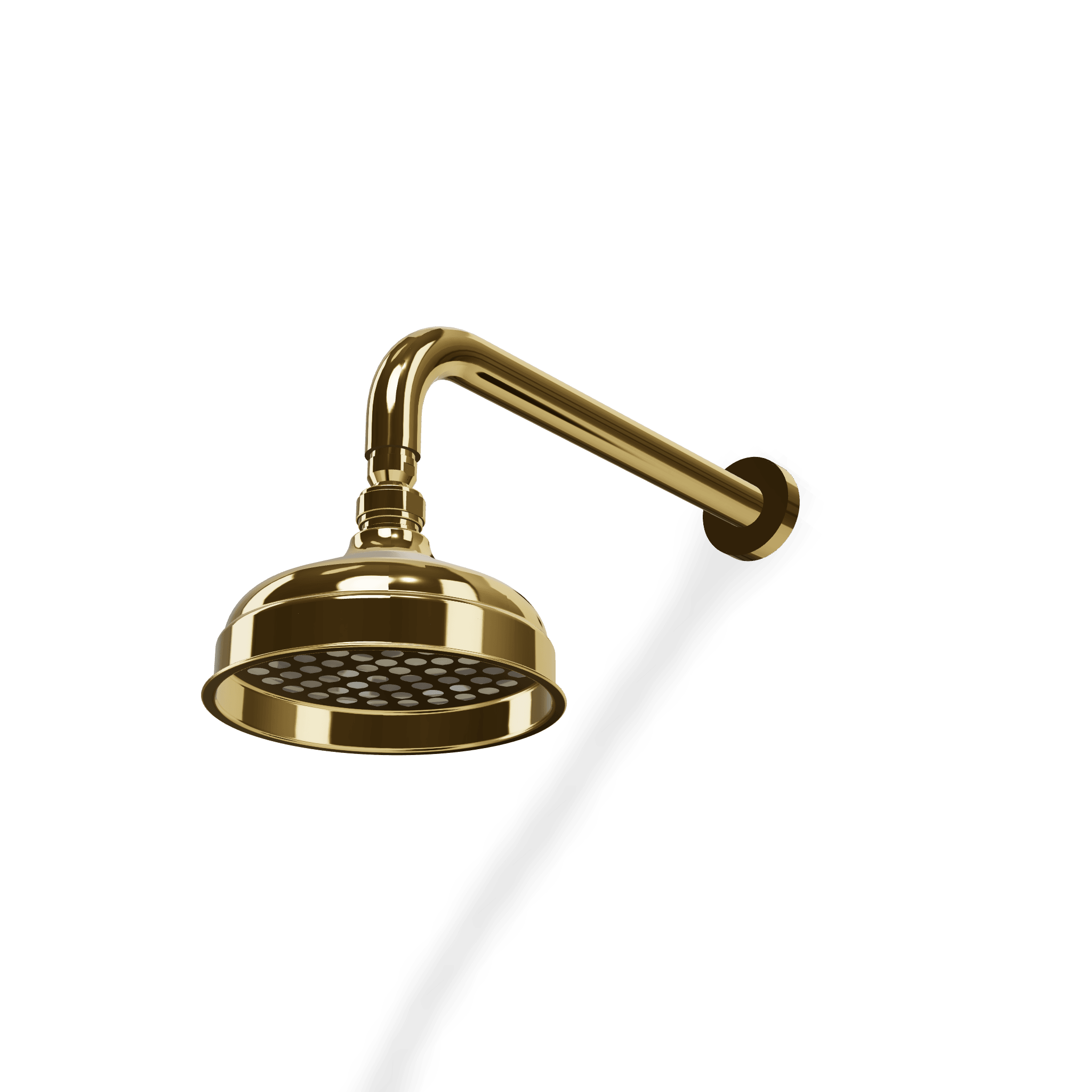 Верхний душ диаметр 150 мм с кронштейном 314 мм из стены Old Italy