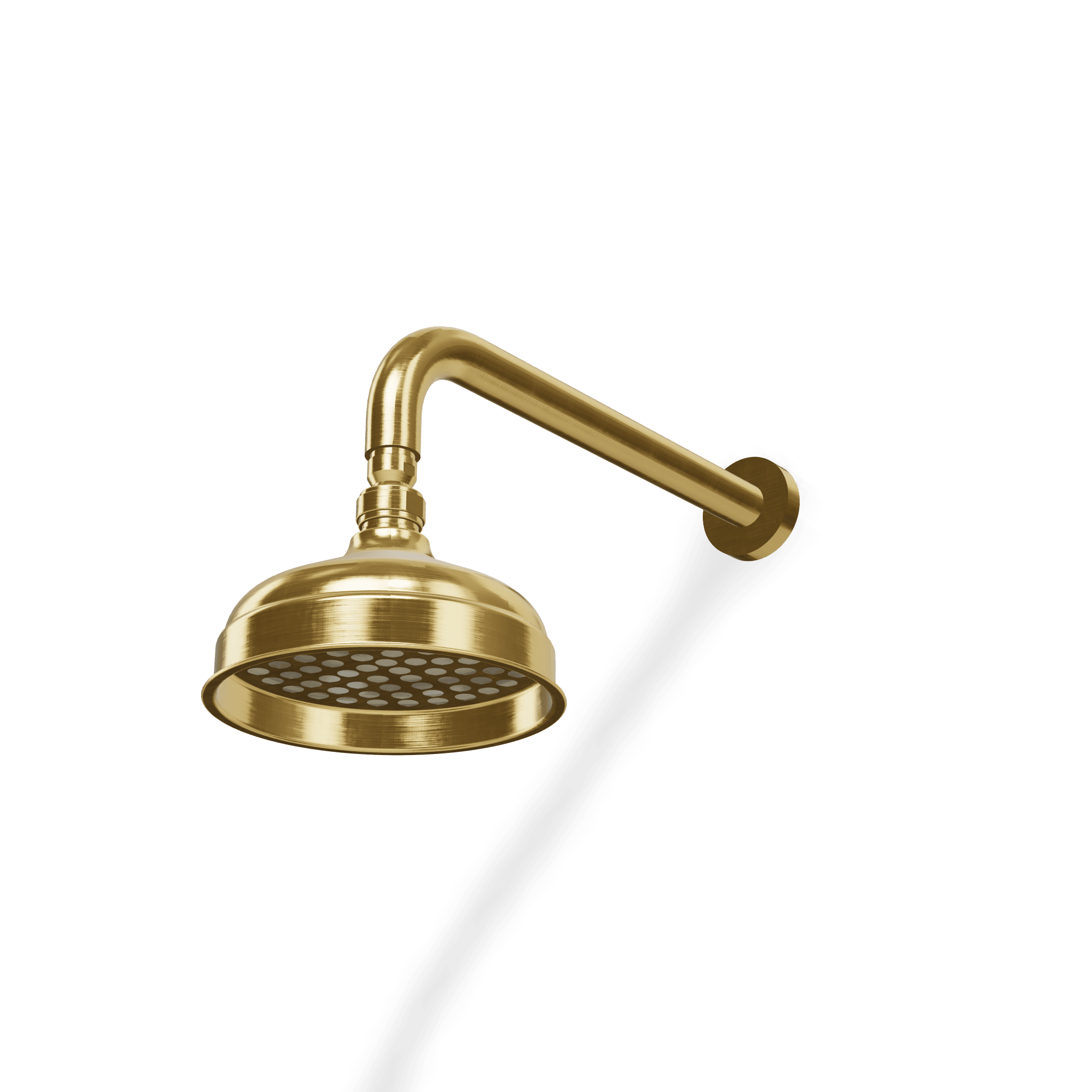 Верхний душ диаметр 150 мм с кронштейном 314 мм из стены Old Italy