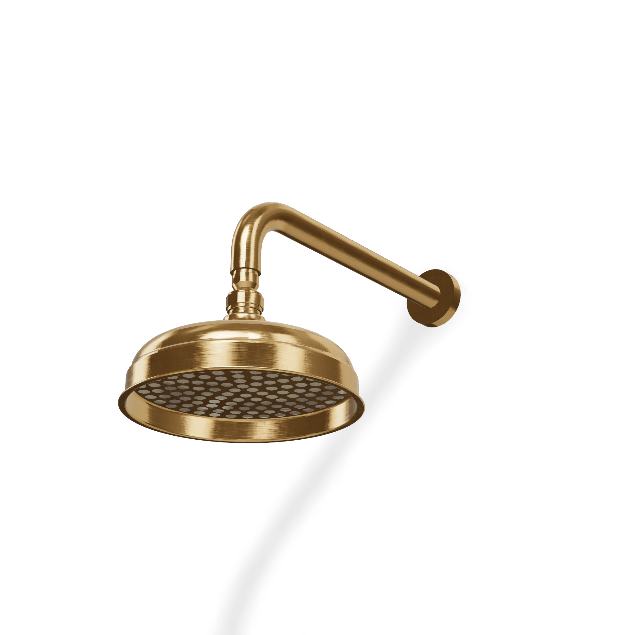 Верхний душ диаметр 200 мм с кронштейном 303 мм из стены Romantica