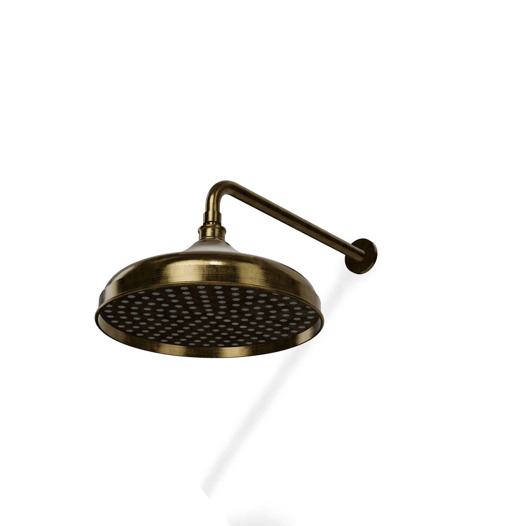 Верхний душ диаметр 300 мм с кронштейном 380 мм из стены Old Italy