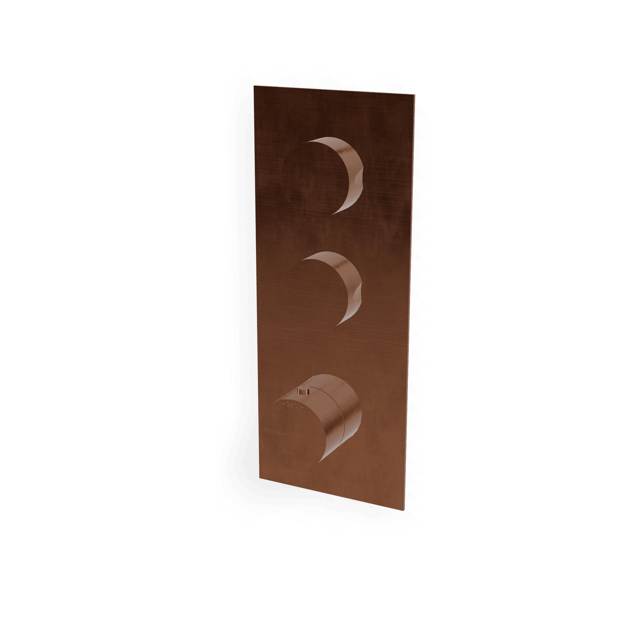 Внешняя часть термостатического смесителя для душа на 2 потребителя 5mm