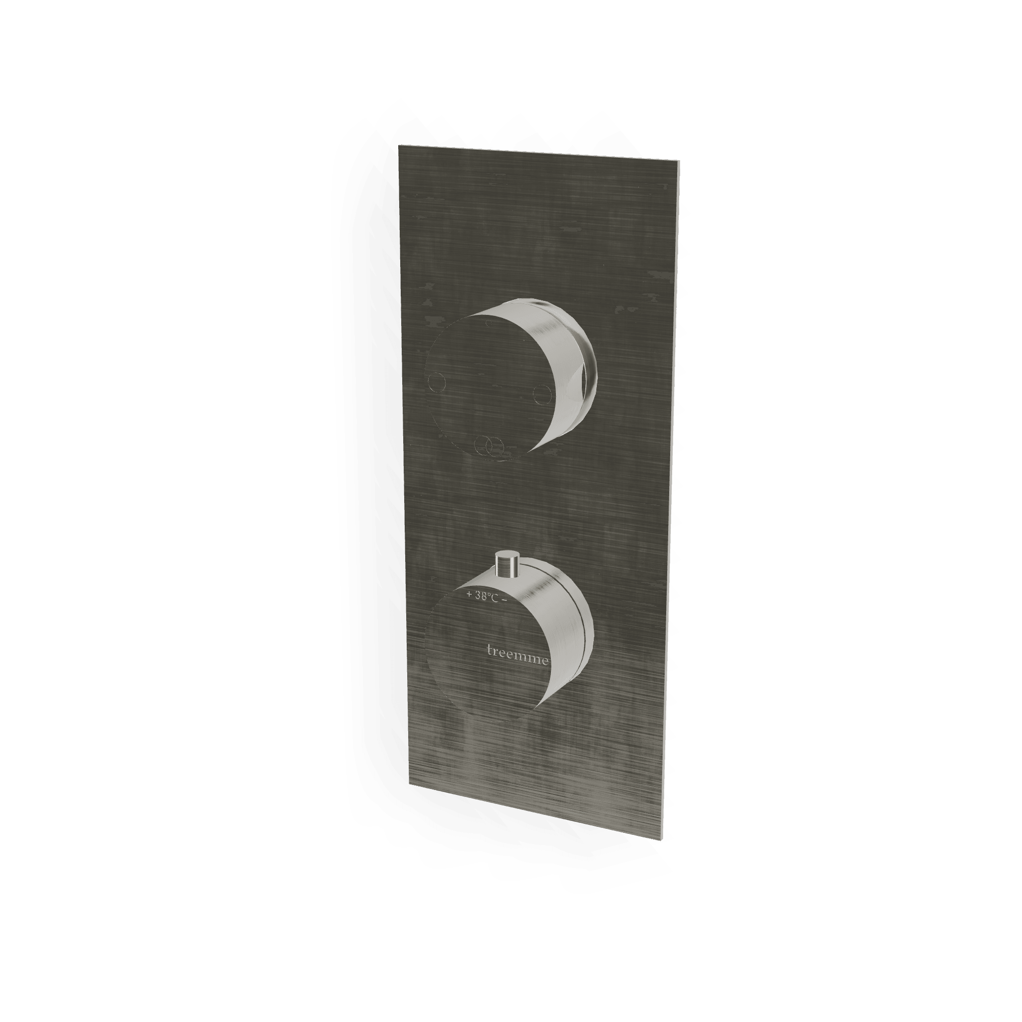 Внешняя часть термостатического смесителя на 2 потребителя