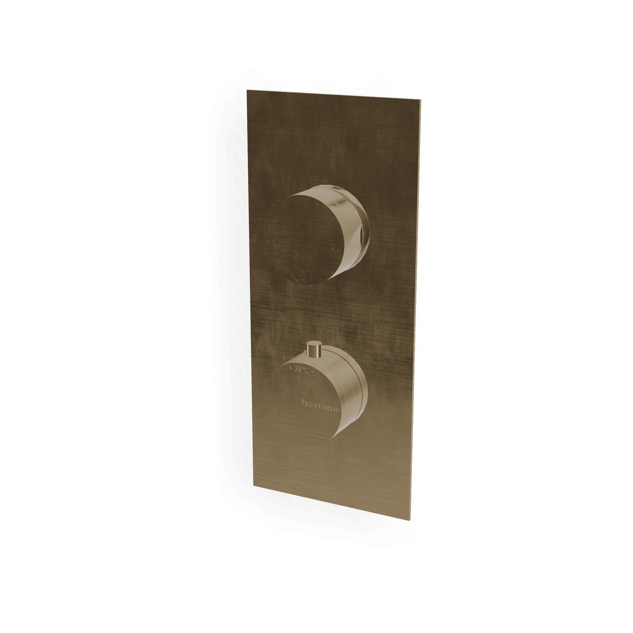 Внешняя часть термостатического смесителя на 2 потребителя