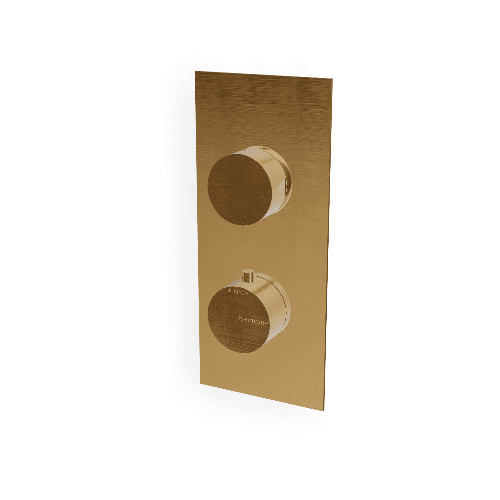 Внешняя часть термостатического смесителя на 2 потребителя