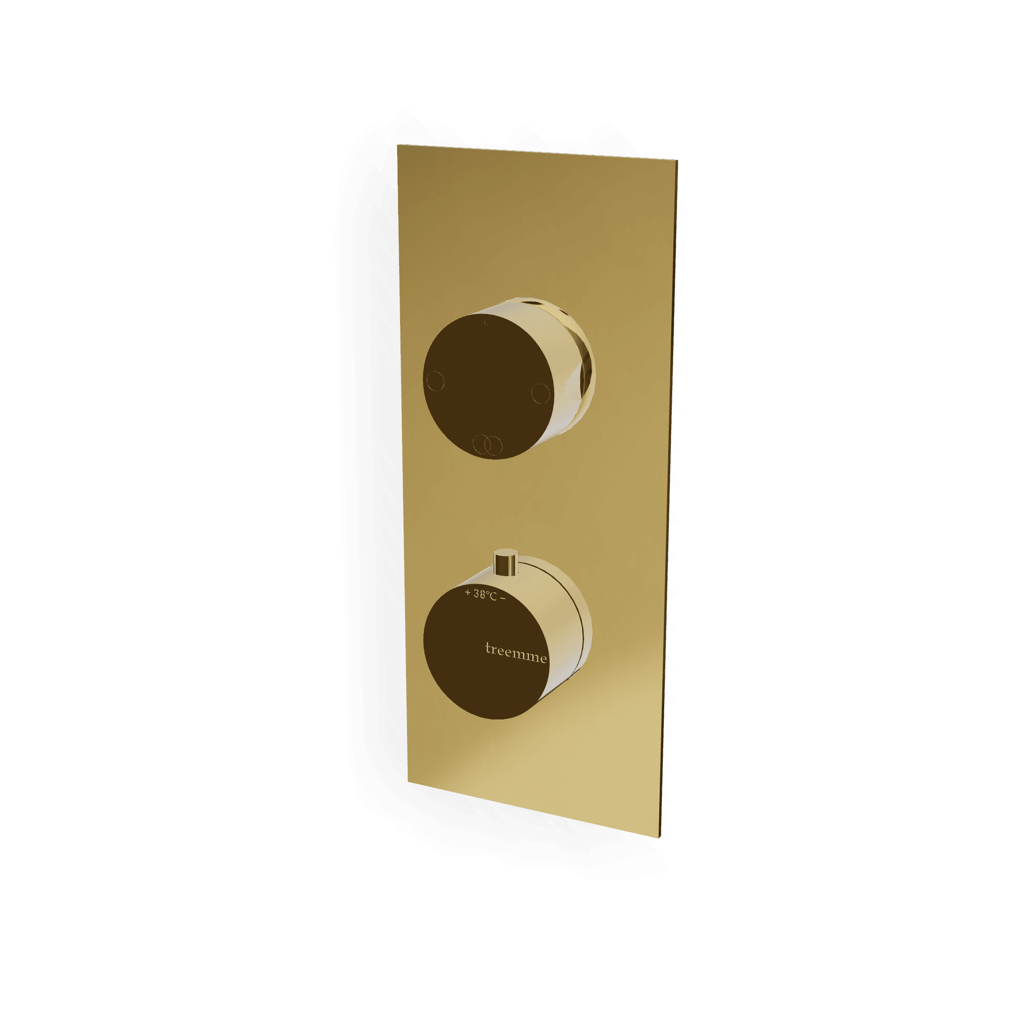 Внешняя часть термостатического смесителя на 2 потребителя