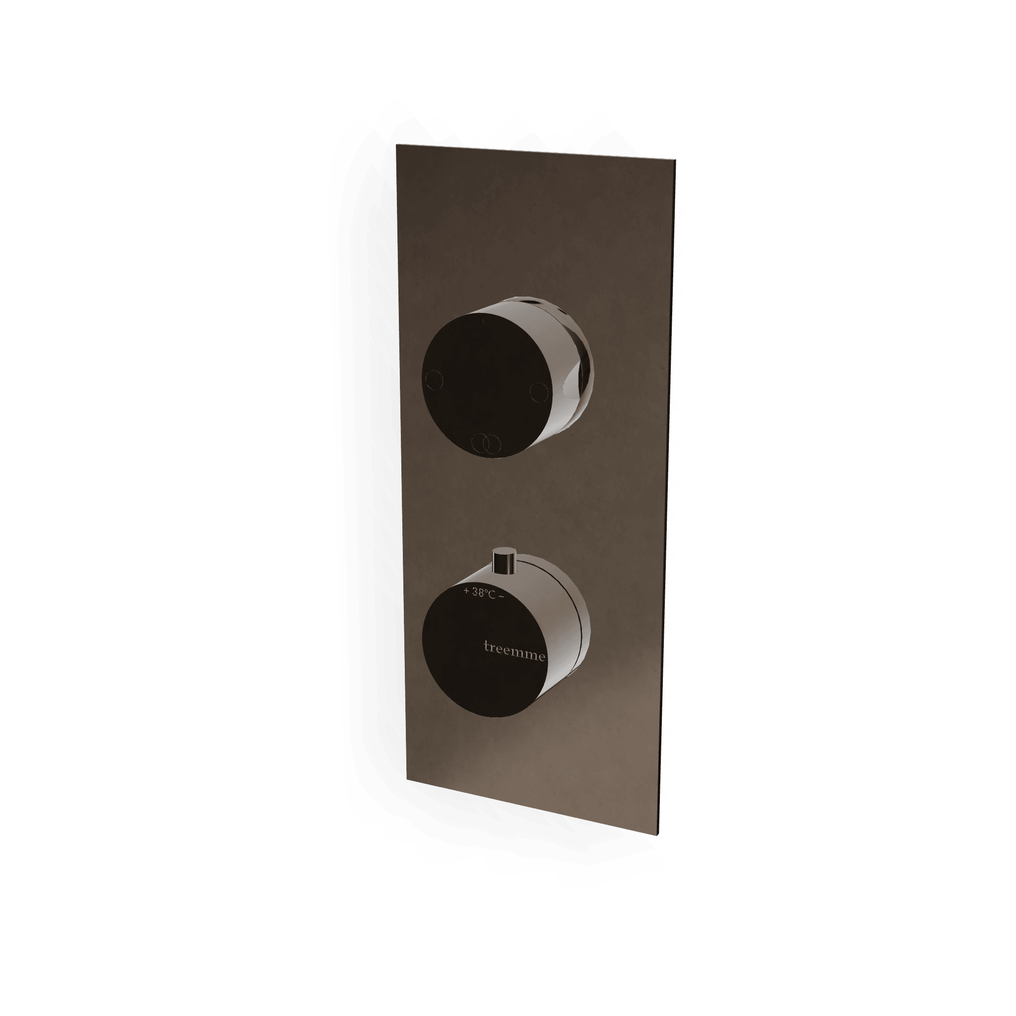 Внешняя часть термостатического смесителя на 2 потребителя