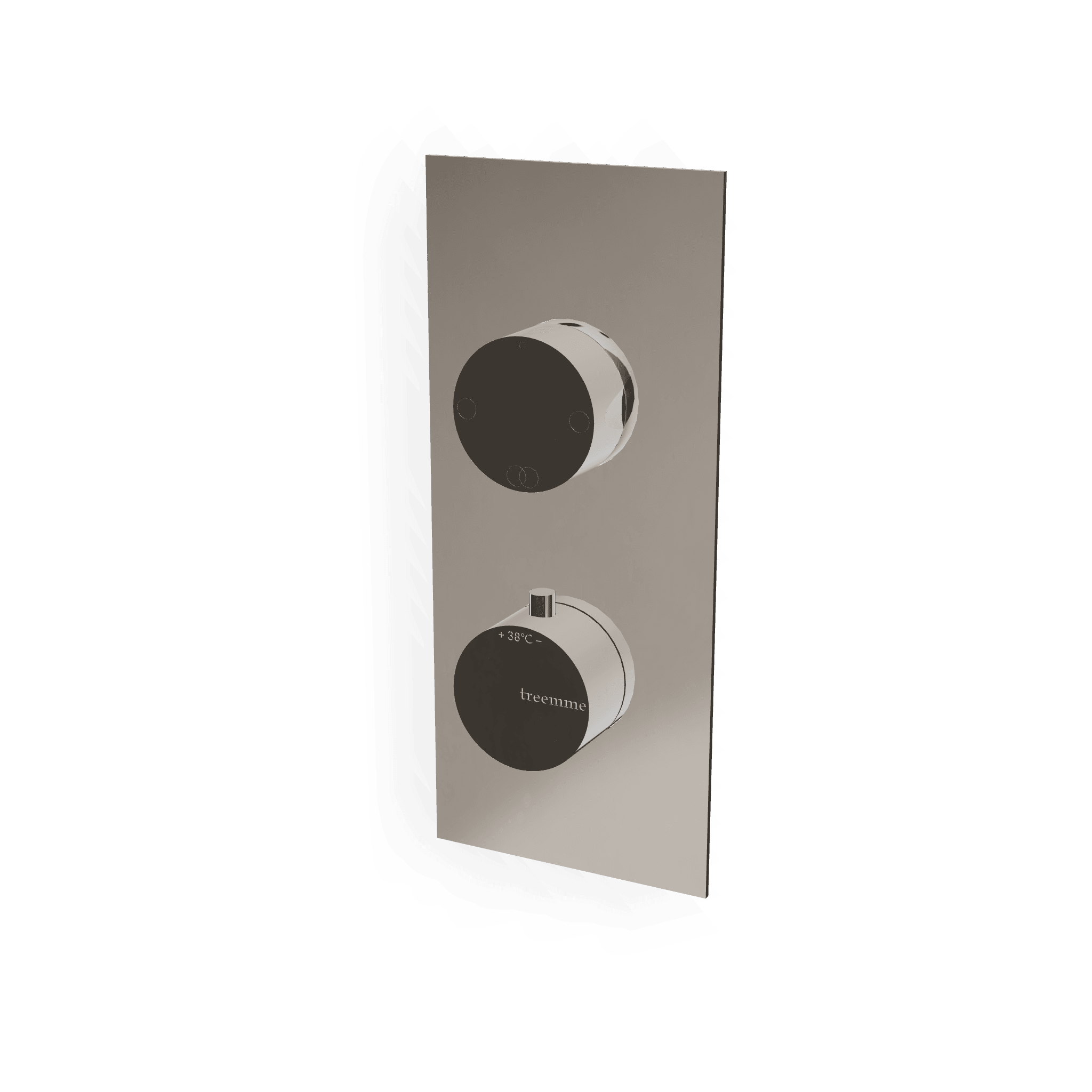 Внешняя часть термостатического смесителя на 2 потребителя