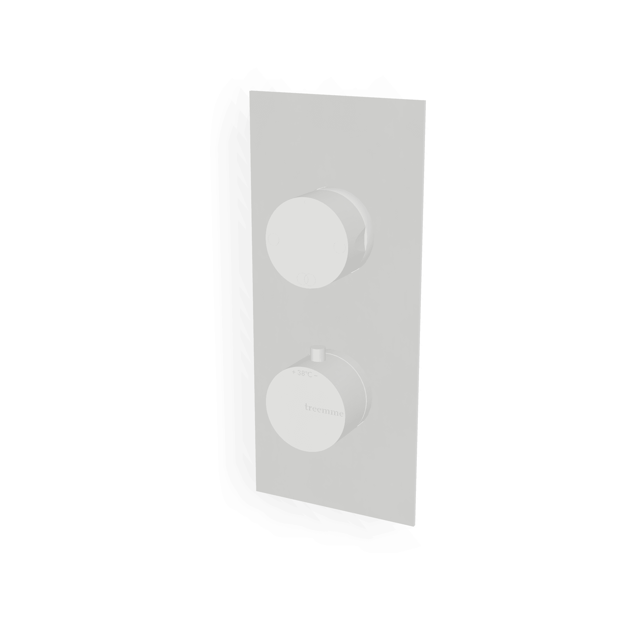 Внешняя часть термостатического смесителя на 2 потребителя