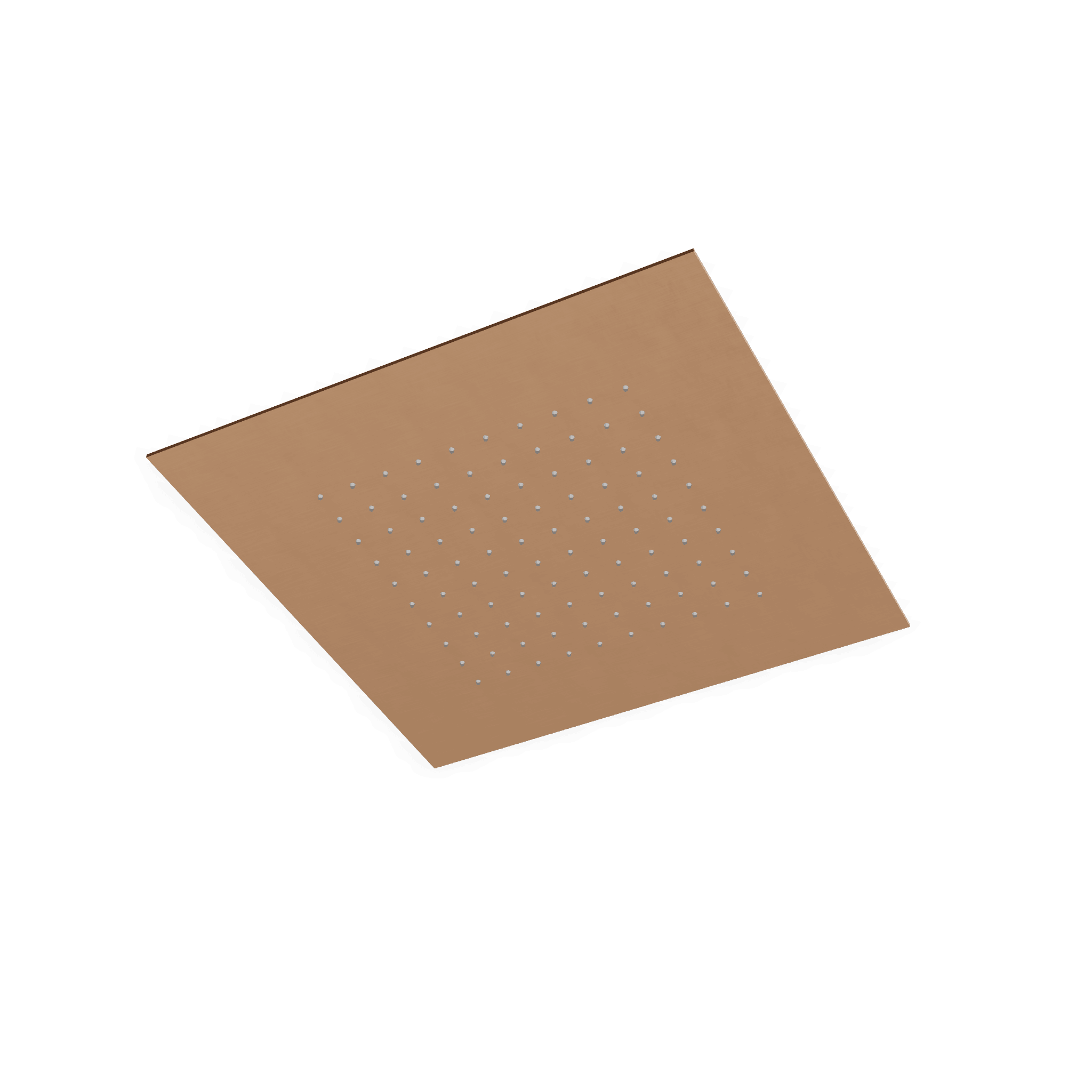 Верхний душ 430х430 мм встраиваемый