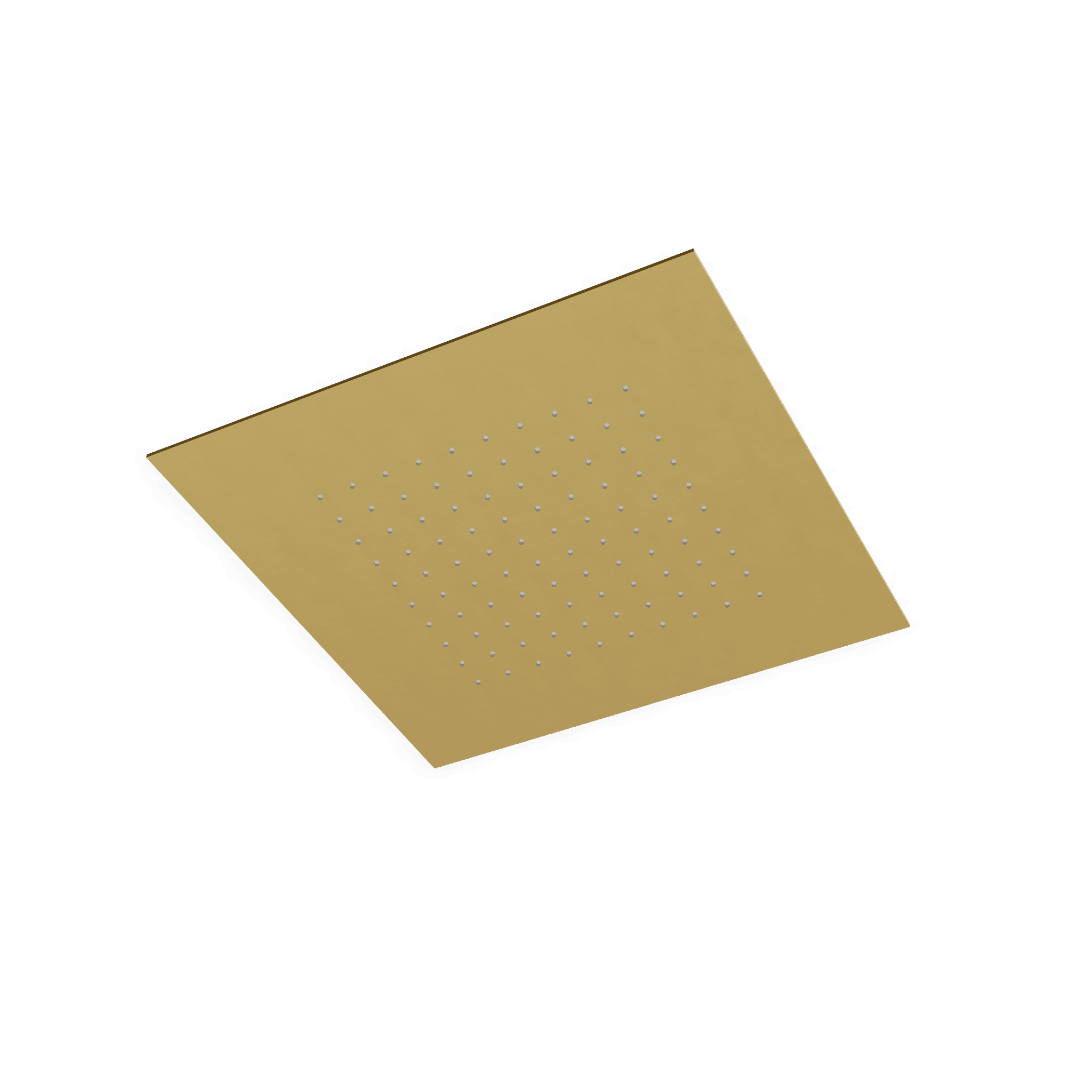 Верхний душ 430х430 мм встраиваемый