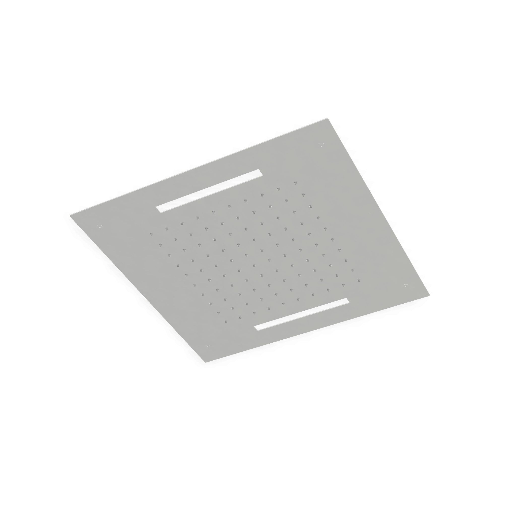 Верхний душ 430х430 мм встраиваемый с режимом 