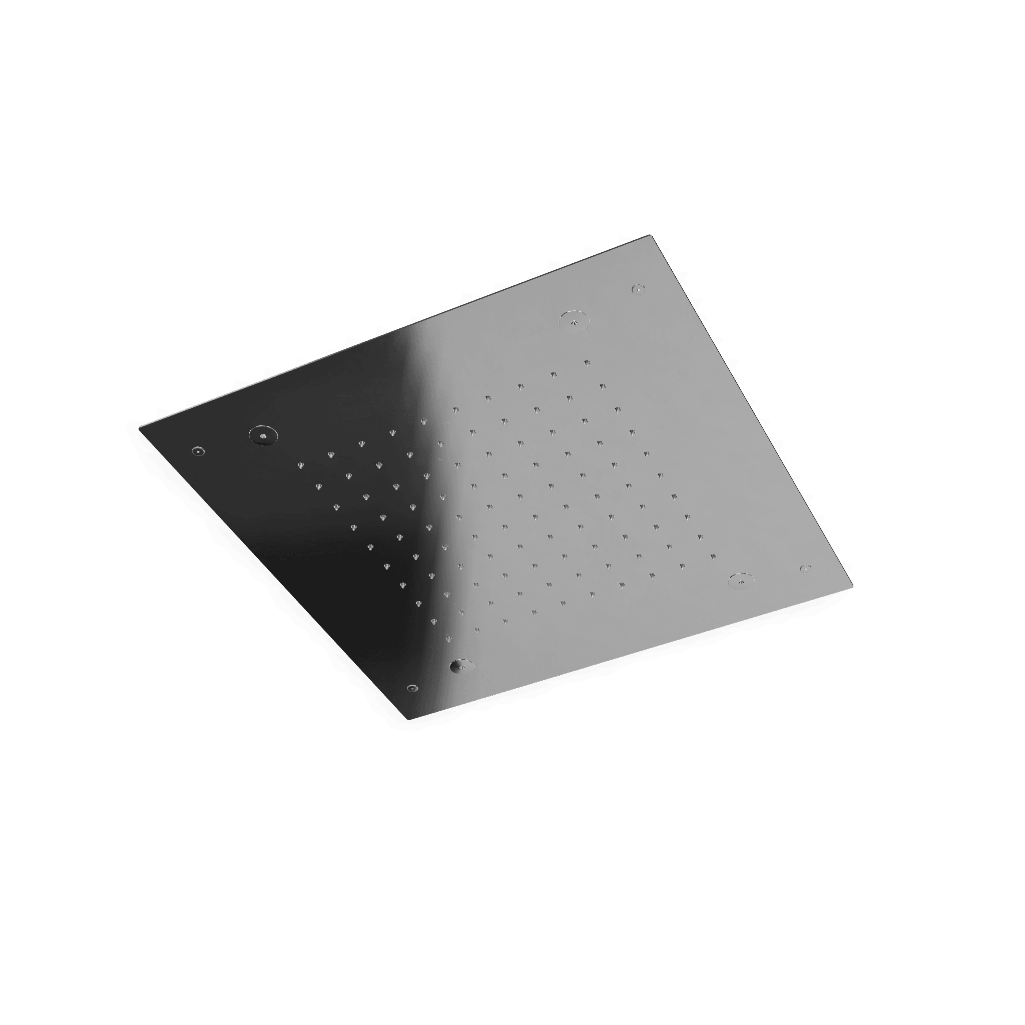 Верхний душ 430х430 мм встраиваемый с режимами 