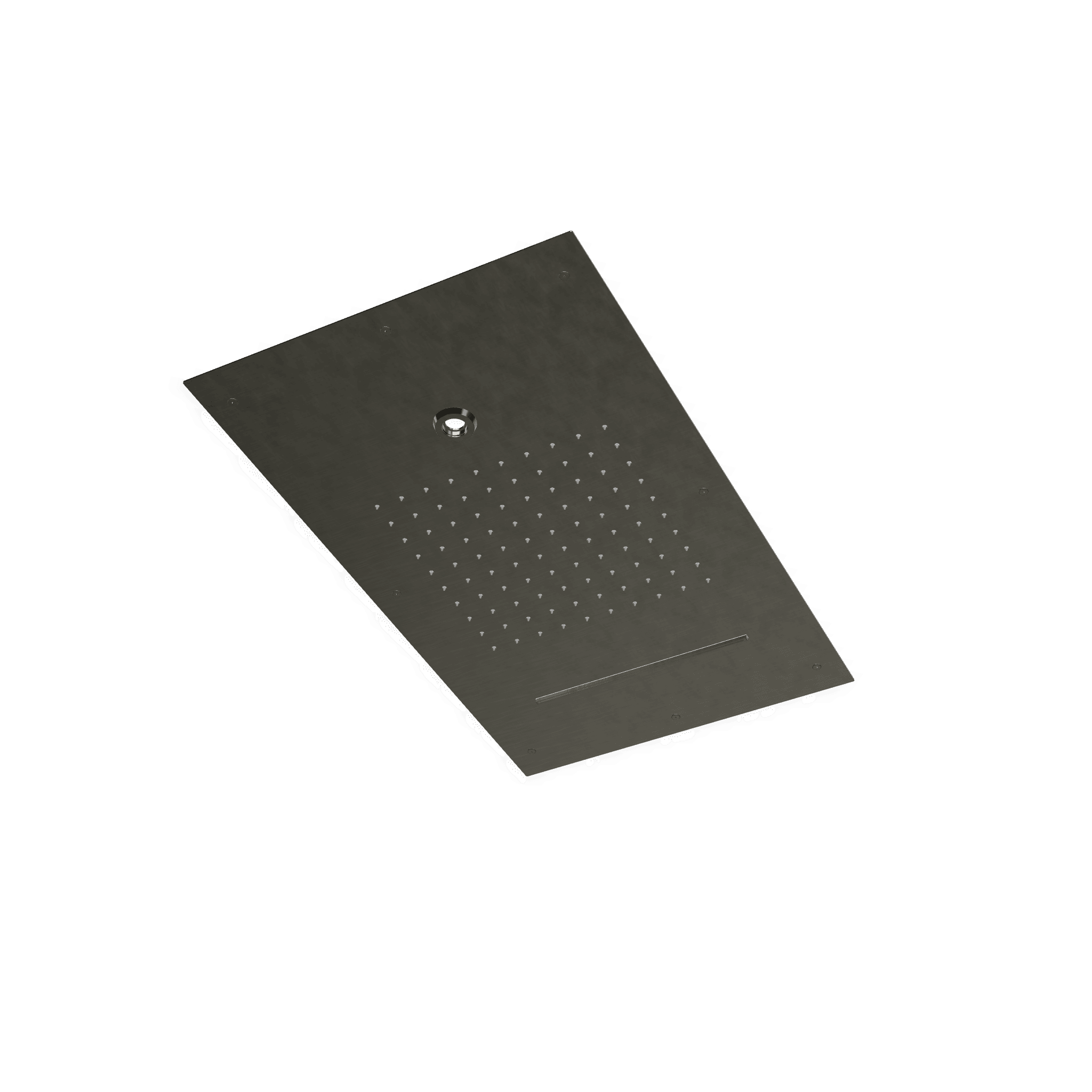 Верхний душ 700х400 мм встраиваемый с режимами 