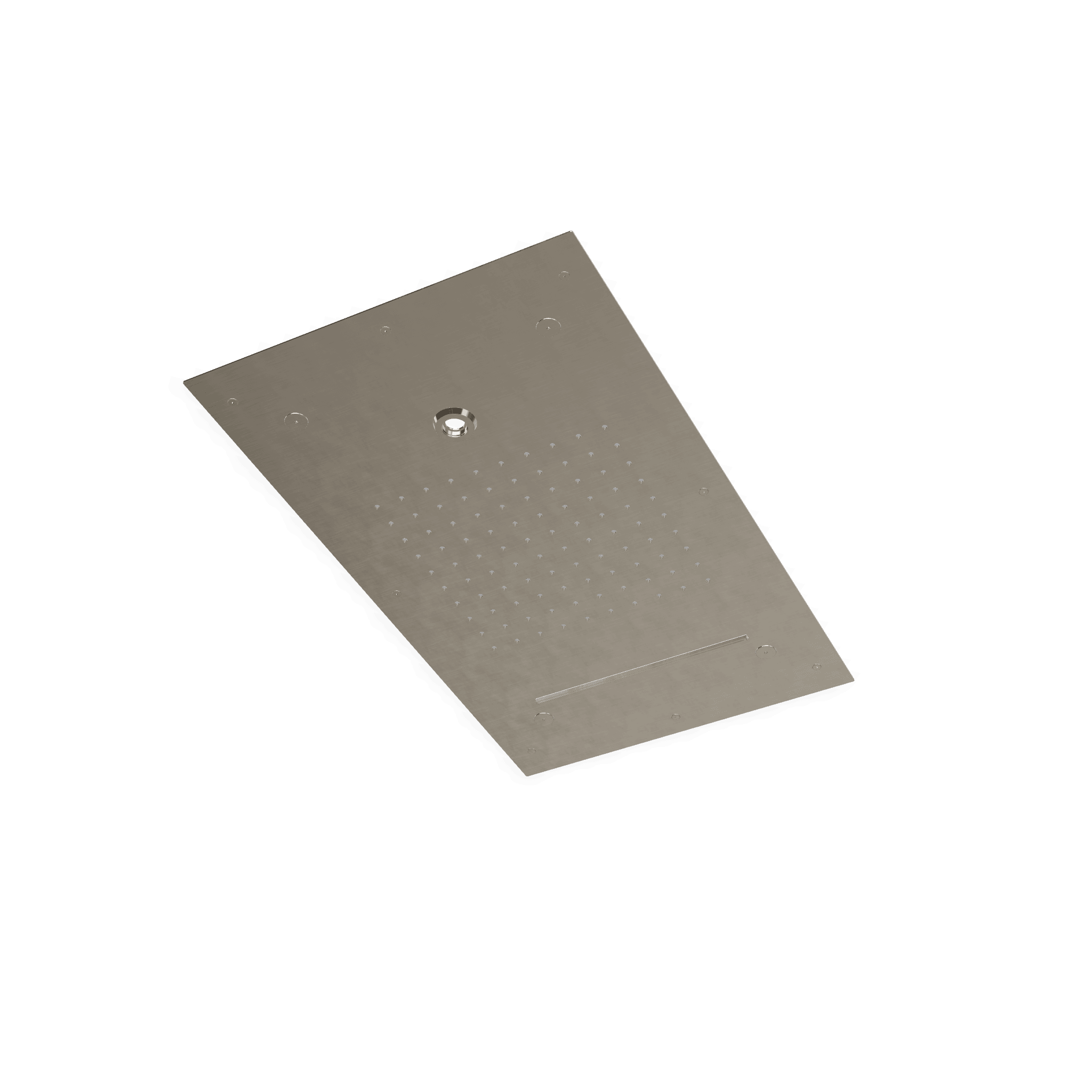 Верхний душ 700х400 мм встраиваемый с режимами 