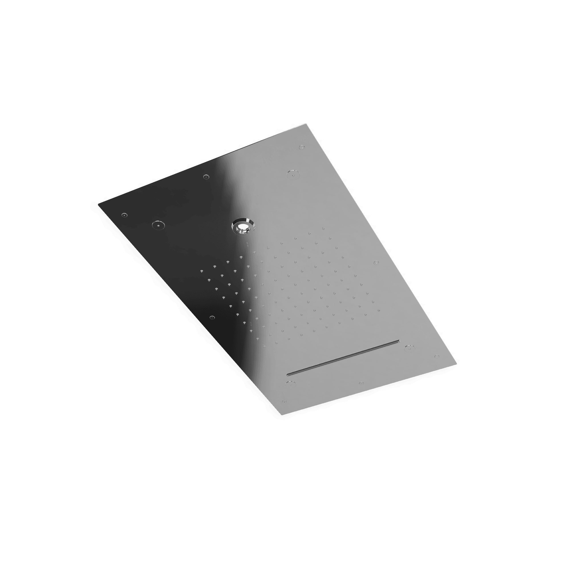 Верхний душ 700х400 мм встраиваемый с режимами 