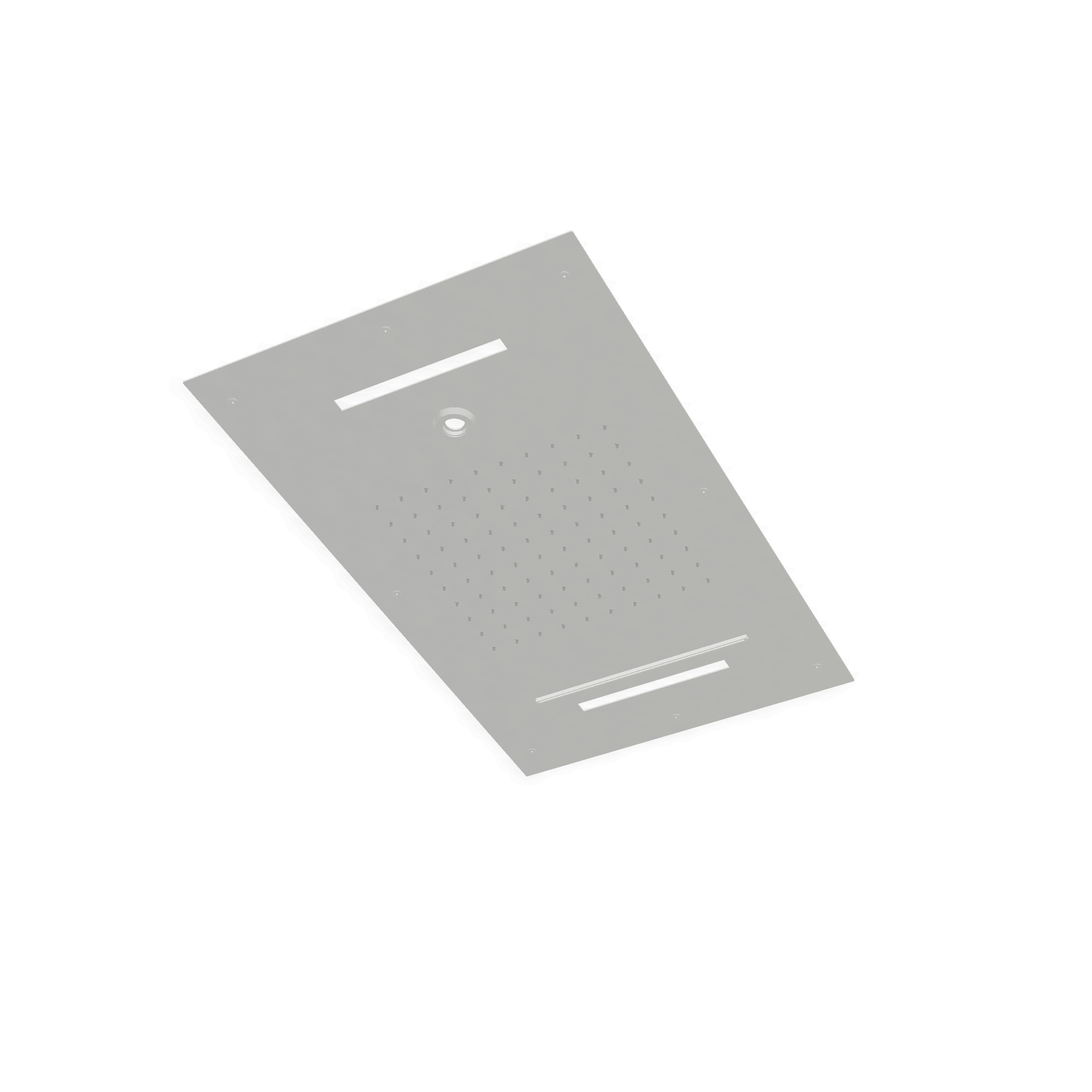 Верхний душ 700х400 мм встраиваемый с режимами 