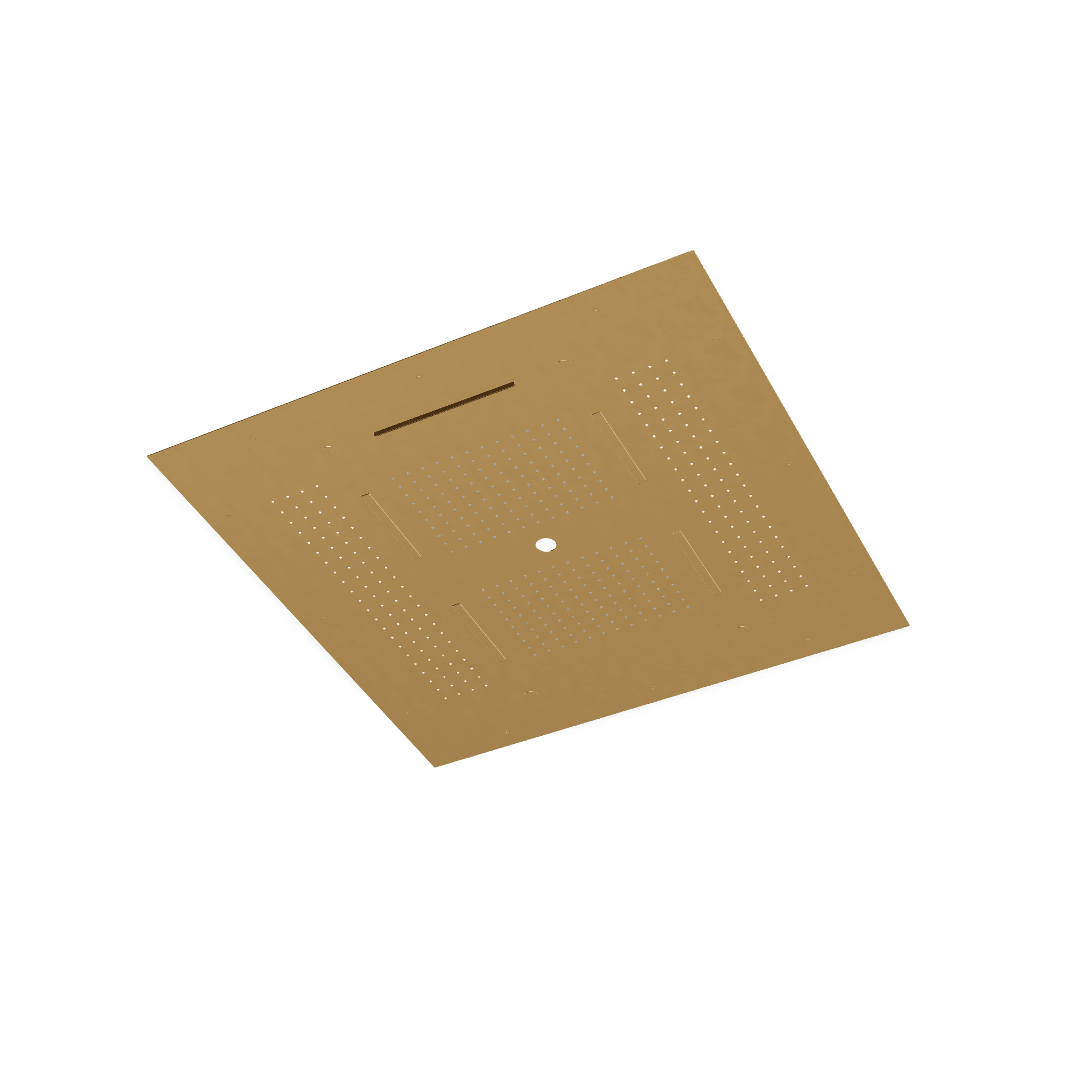 Верхний душ 950х950 мм встраиваемый с режимами 