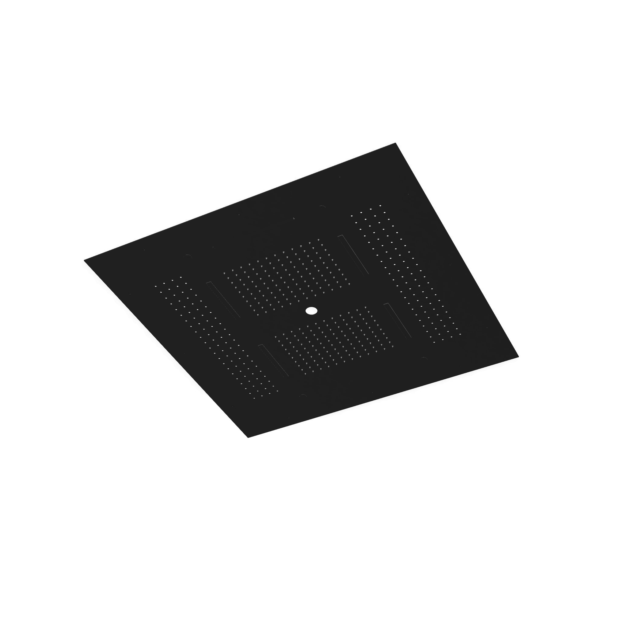 Верхний душ 950х950 мм встраиваемый с режимами 