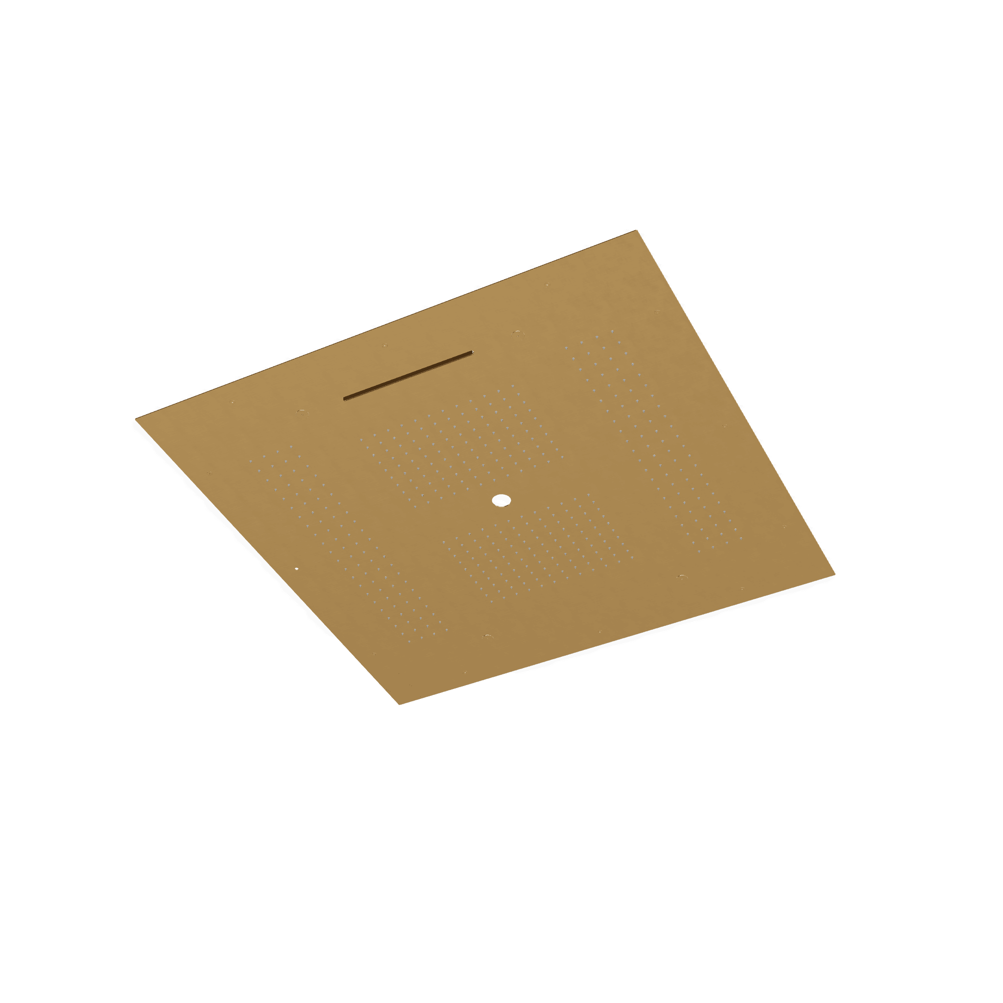 Верхний душ 950х950 мм встраиваемый с режимами 