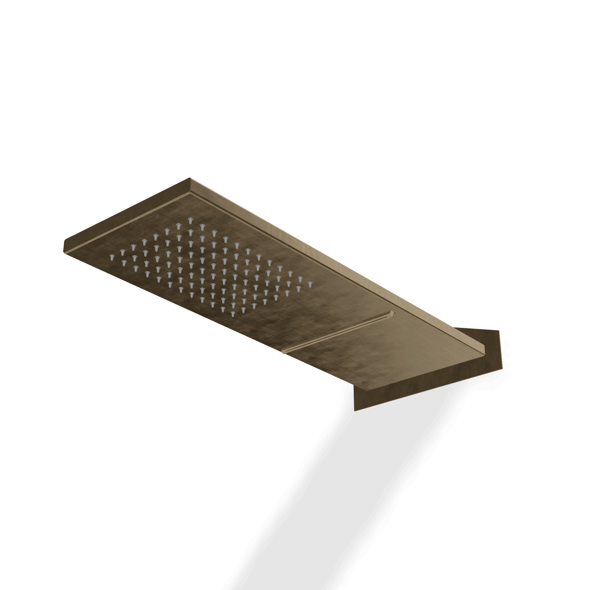 Верхний душ 170х470 мм с каскадом