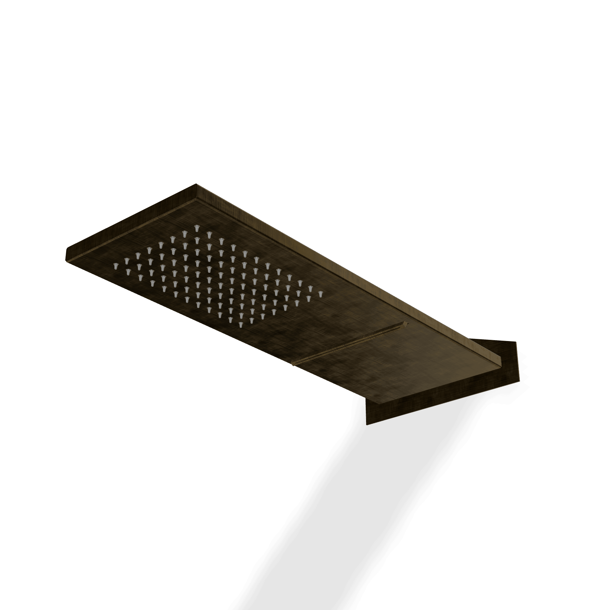 Верхний душ 170х470 мм с каскадом