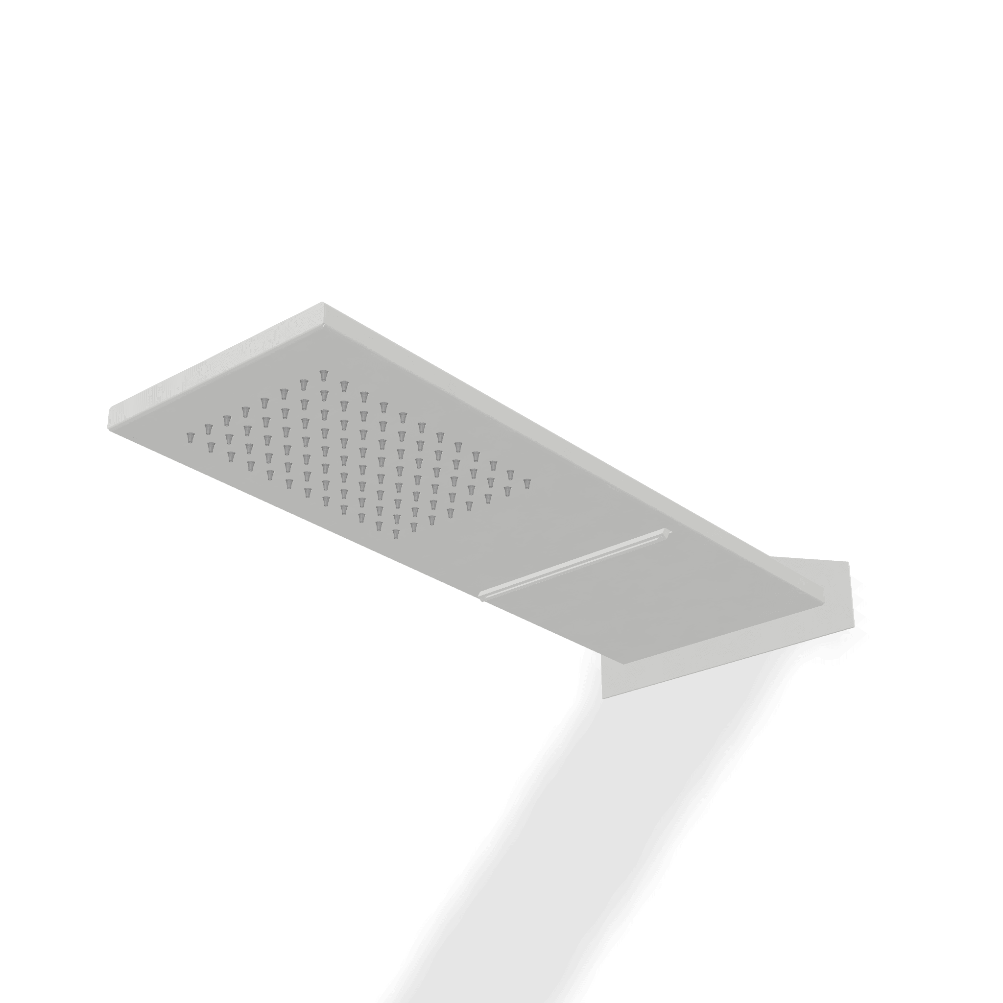 Верхний душ 170х470 мм с каскадом