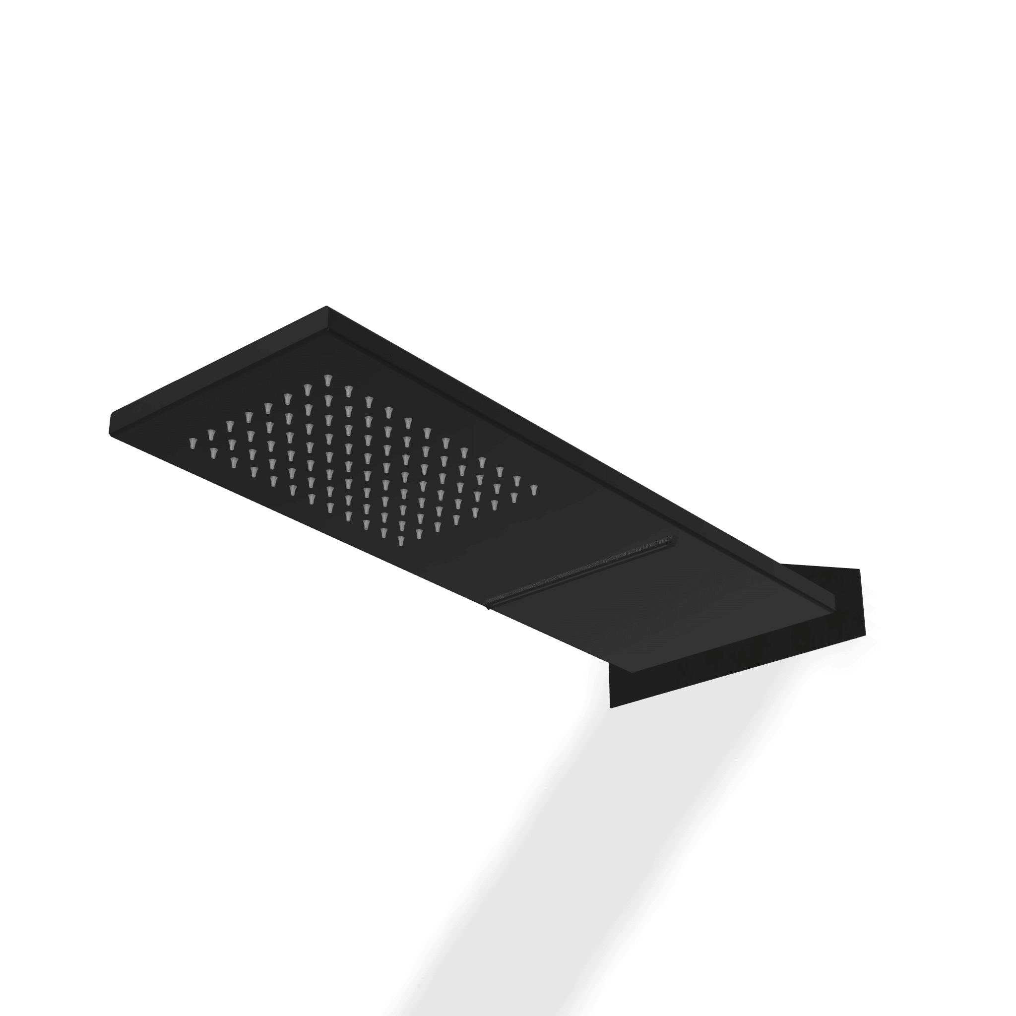 Верхний душ 170х470 мм с каскадом