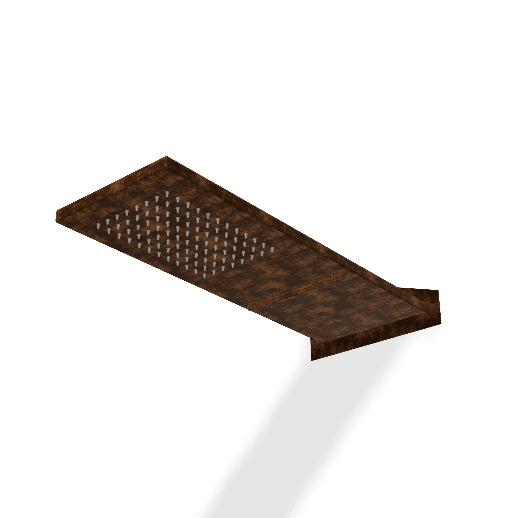 Верхний душ 170х470 мм с каскадом