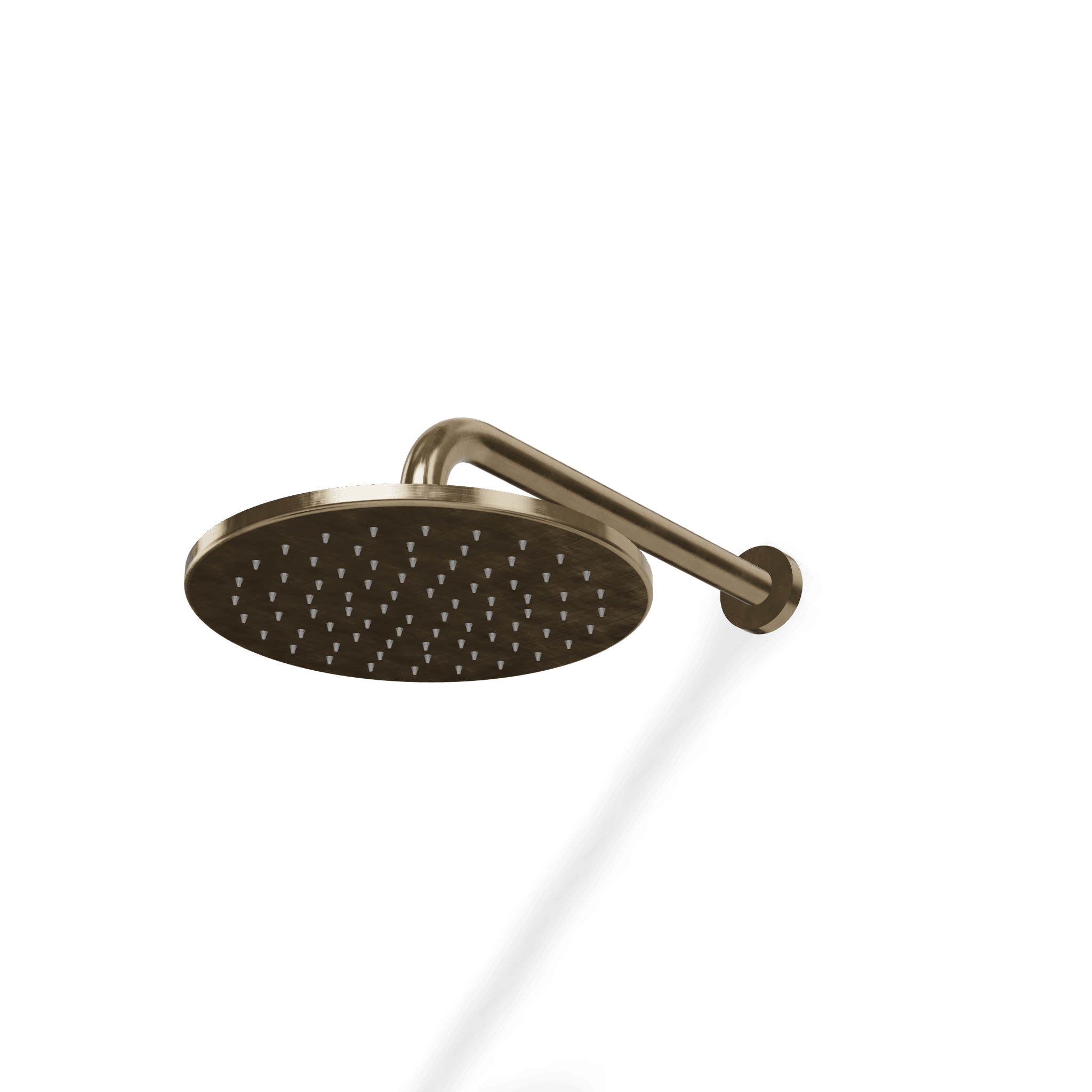 Верхний душ диаметр 255 мм с кронштейном 350 мм из стены