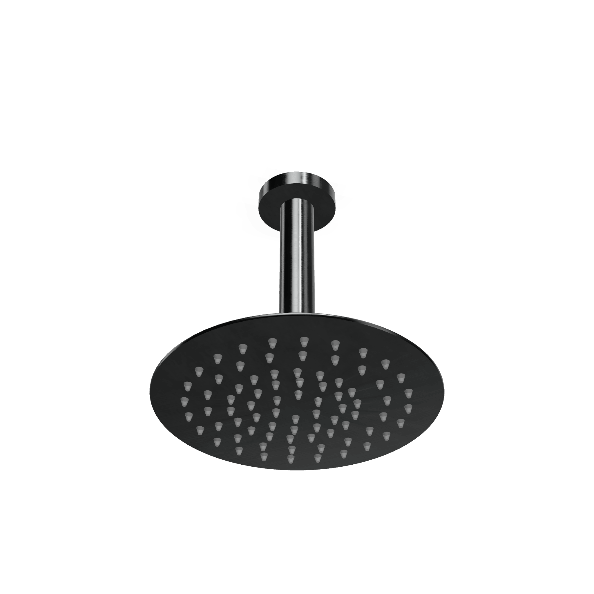 Верхний душ диаметр 250 мм высота 200 мм с кронштейном из потолка