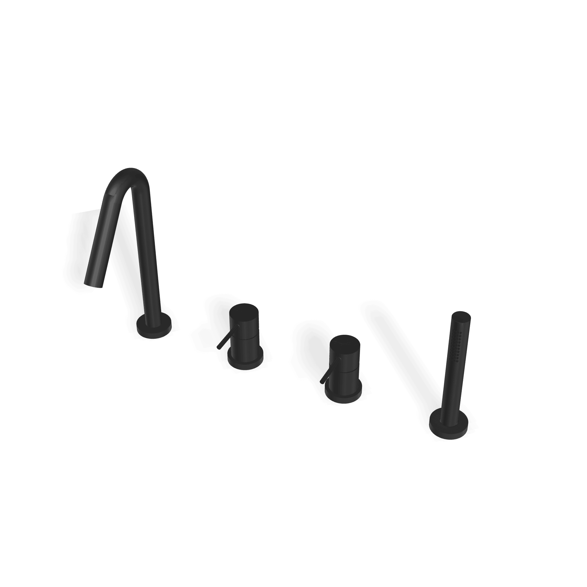 Смеситель на борт ванны на 4 отверстия Up+