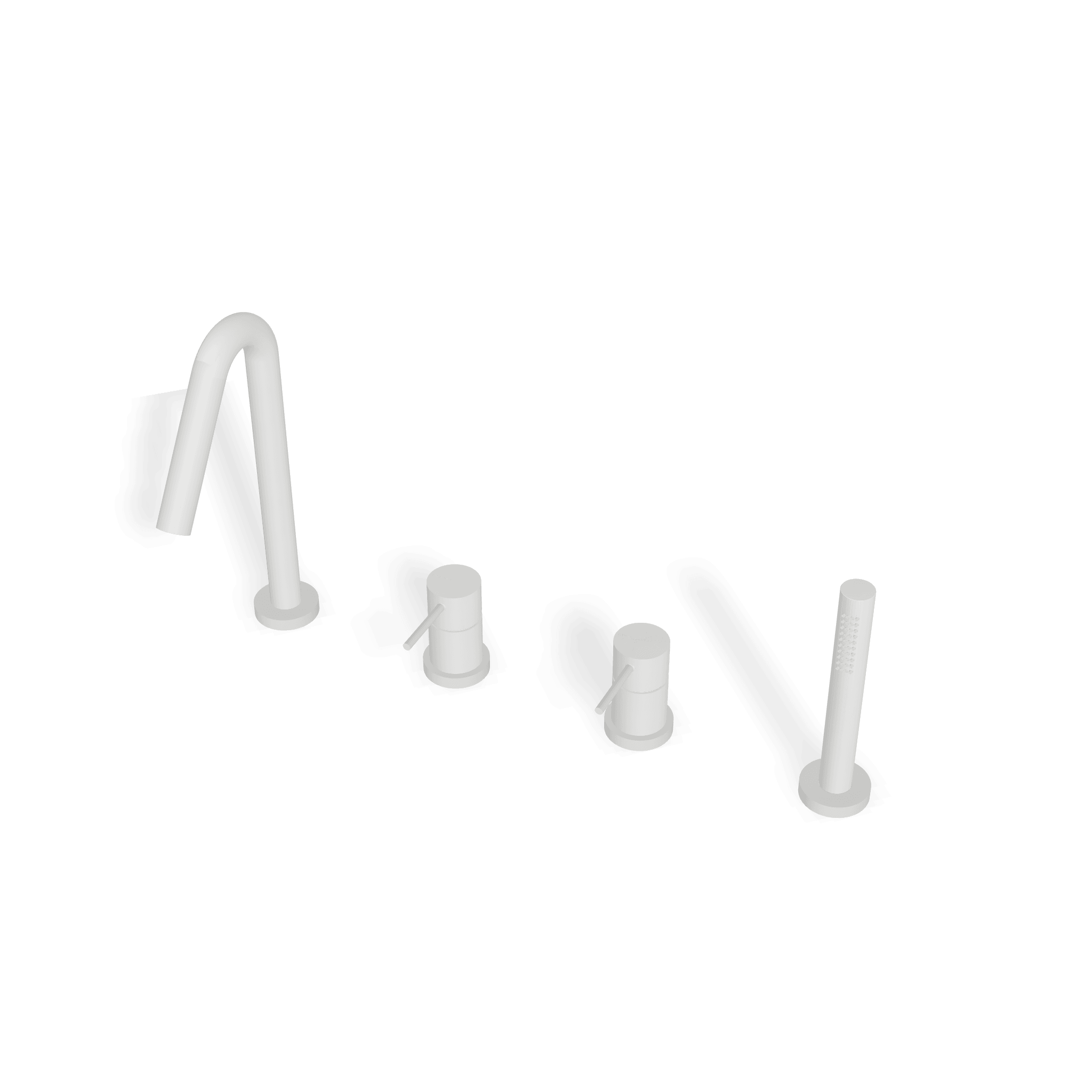 Смеситель на борт ванны на 4 отверстия Up+