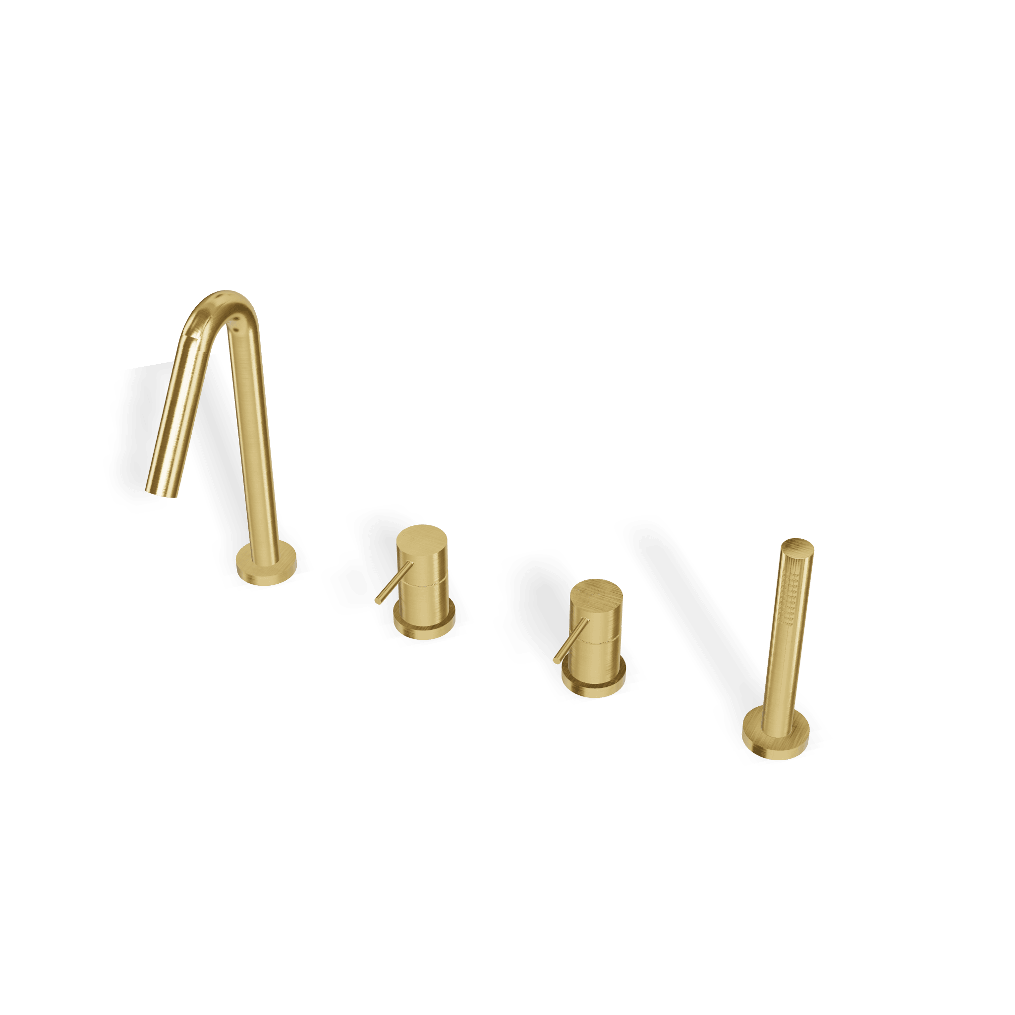 Смеситель на борт ванны на 4 отверстия Up+