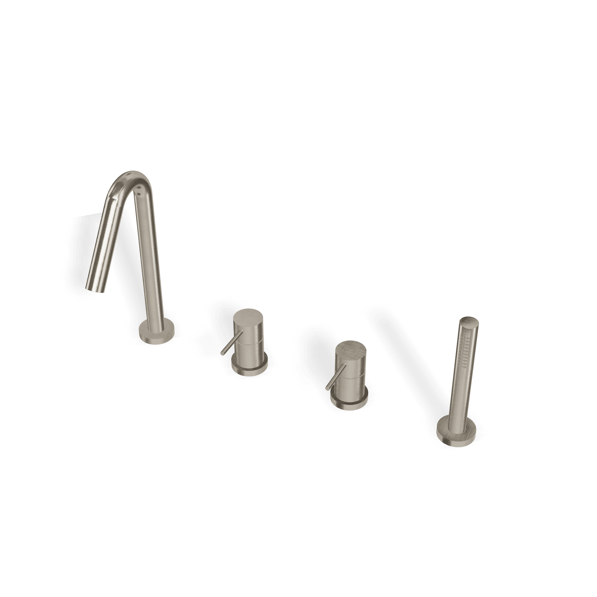 Смеситель на борт ванны на 4 отверстия Up+