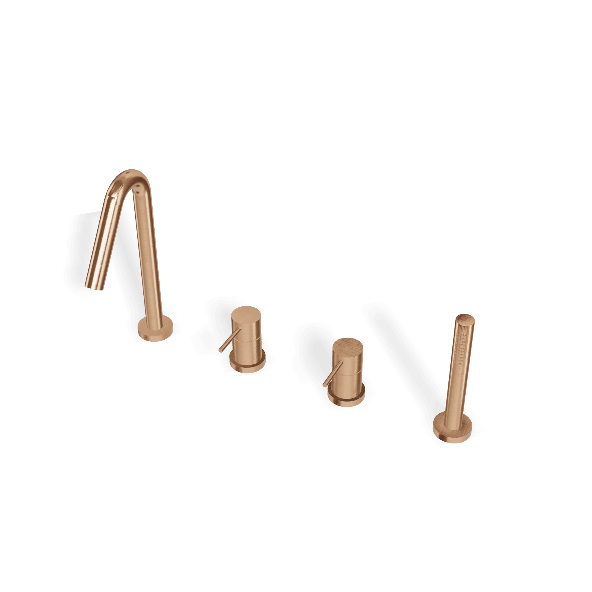 Смеситель на борт ванны на 4 отверстия Up+